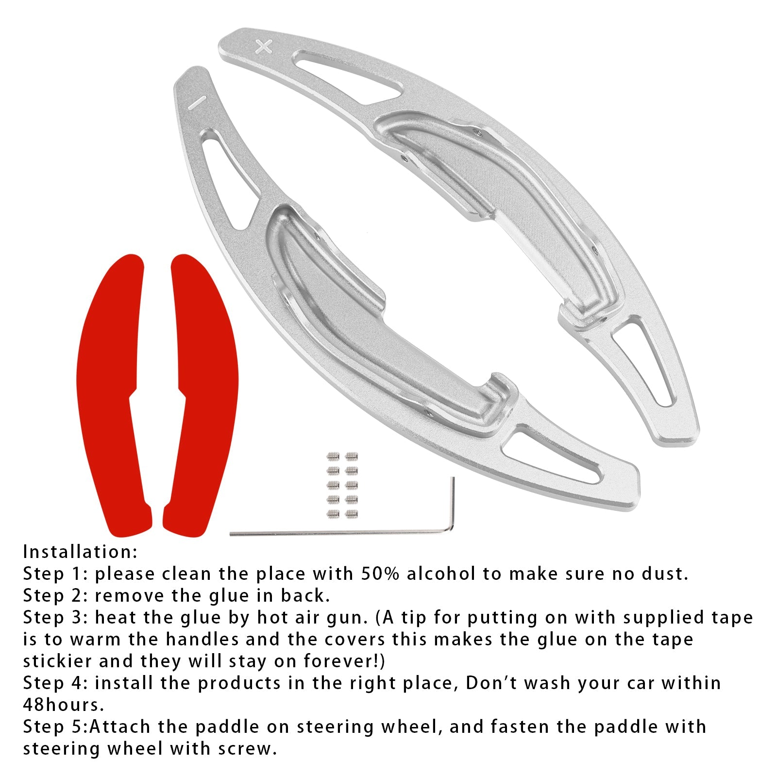Extension de palettes de changement de vitesse au volant pour BMW M3 M4 X5M X6M en aluminium
