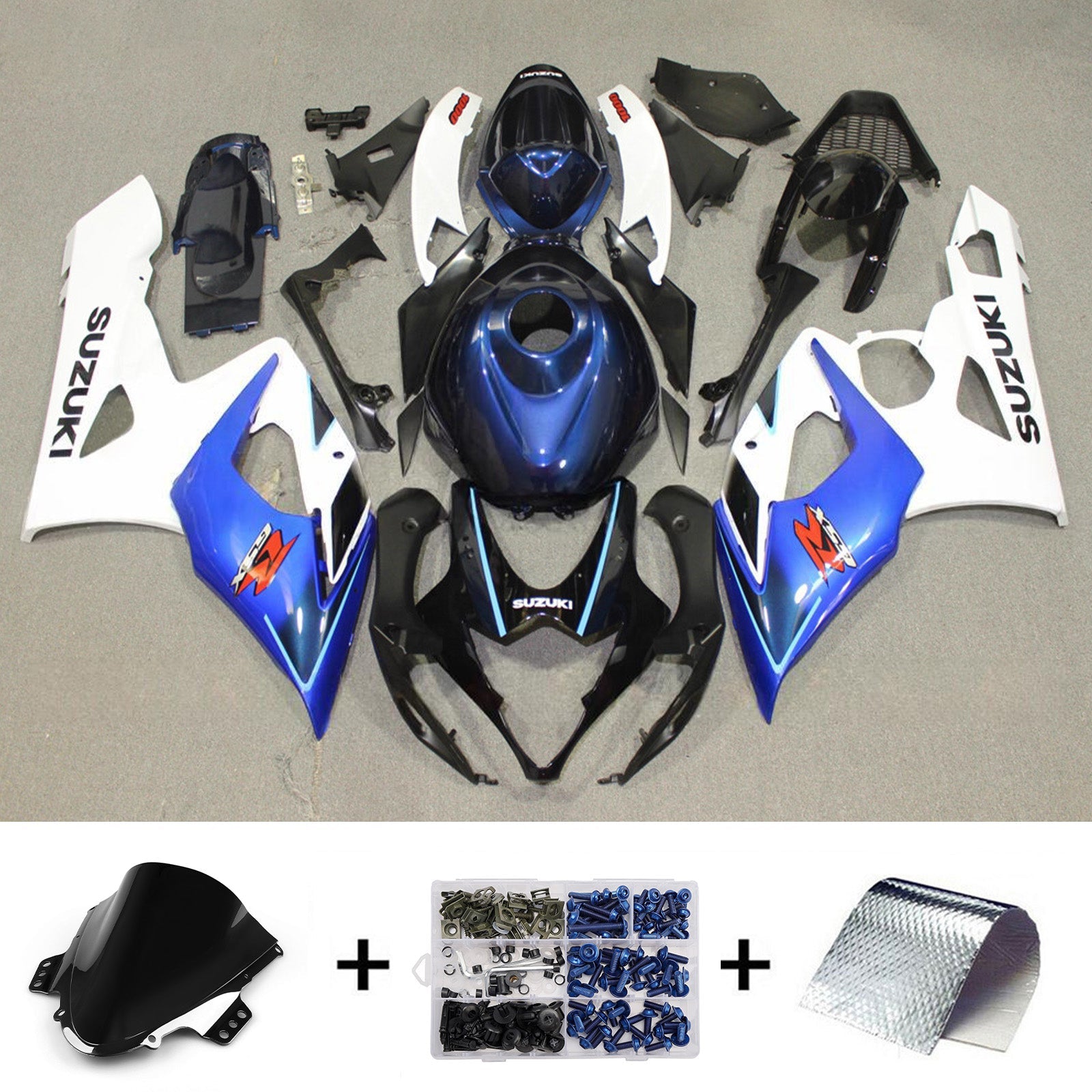 Kit carenatura iniettata in plastica ABS per Suzuki GSXR1000 2005-2006 K5
