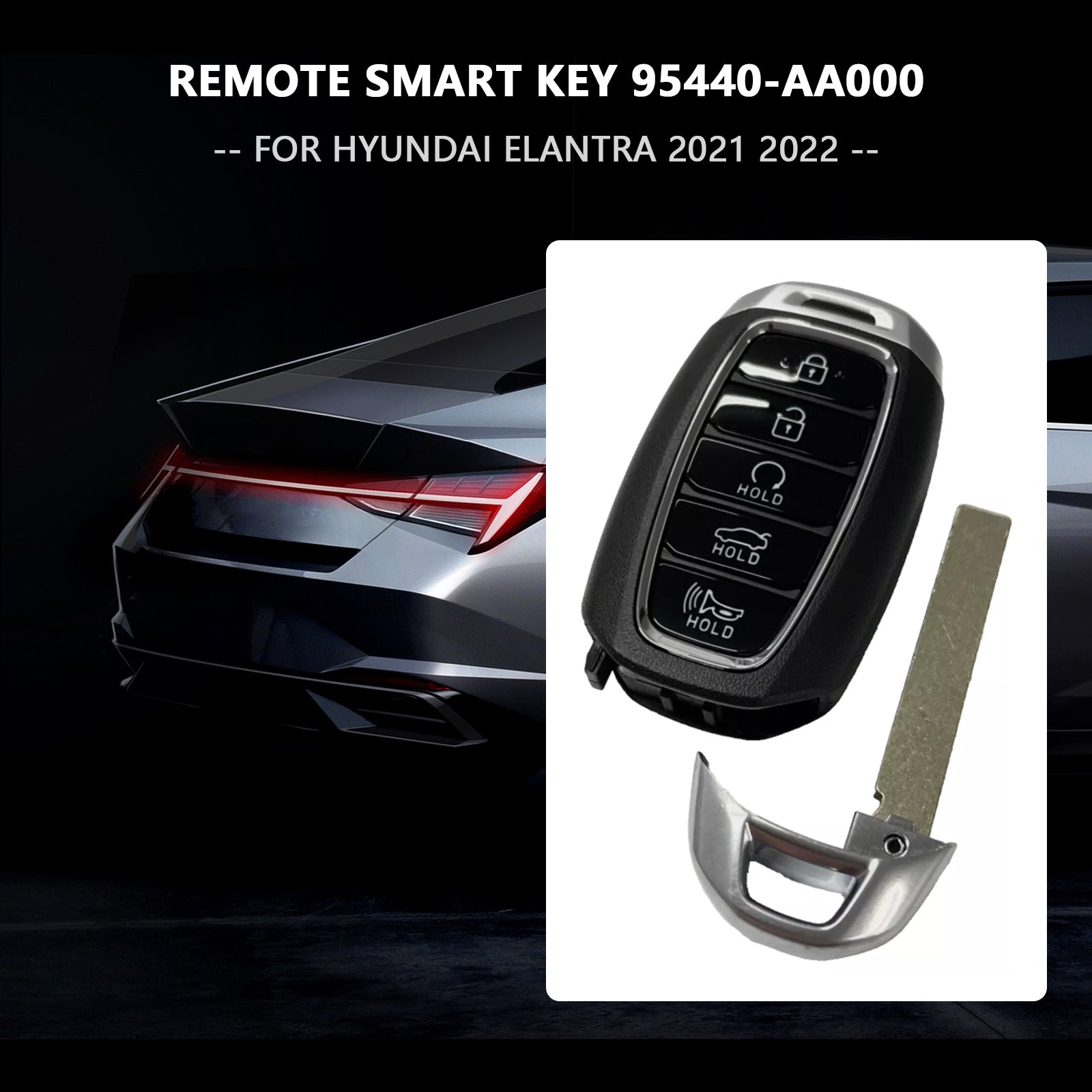 Chiave telecomando intelligente Hyundai Elantra 2021-2022 95440-AA000 MBEC5FOB2004