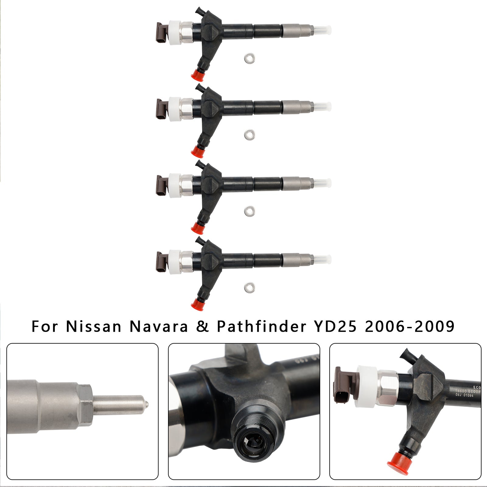 Injecteur de carburant Nissan Navara D40 YD25 Euro4 4 pièces 16600-EB70A 095000-6250