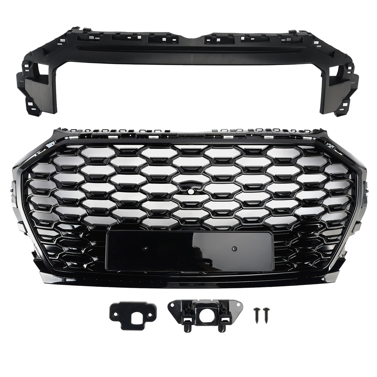 RSQ5 Style Front Honeycomb Mesh Grill Grille Pour Audi Q5 SQ5 2021-2025