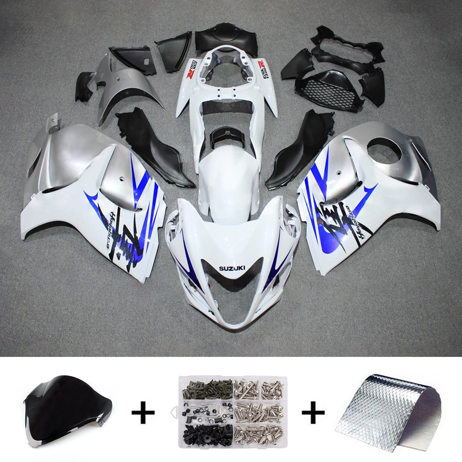 Kit de carénage injecté en plastique ABS pour Suzuki Hayabusa GSX1300R 2008-2020