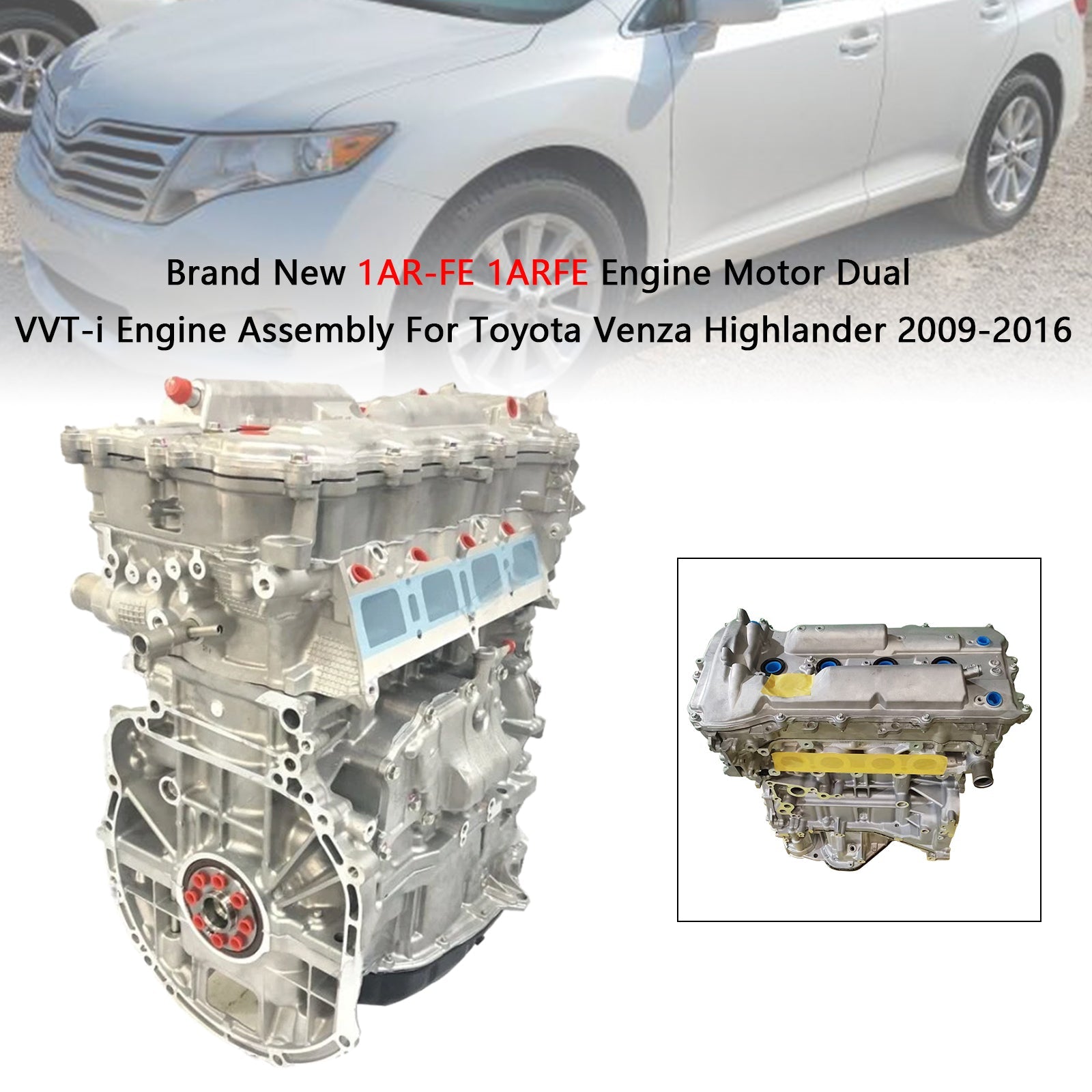 Nieuwe 1AR-FE 1ARFE dubbele VVT-i-motor voor Toyota Venza Highlander