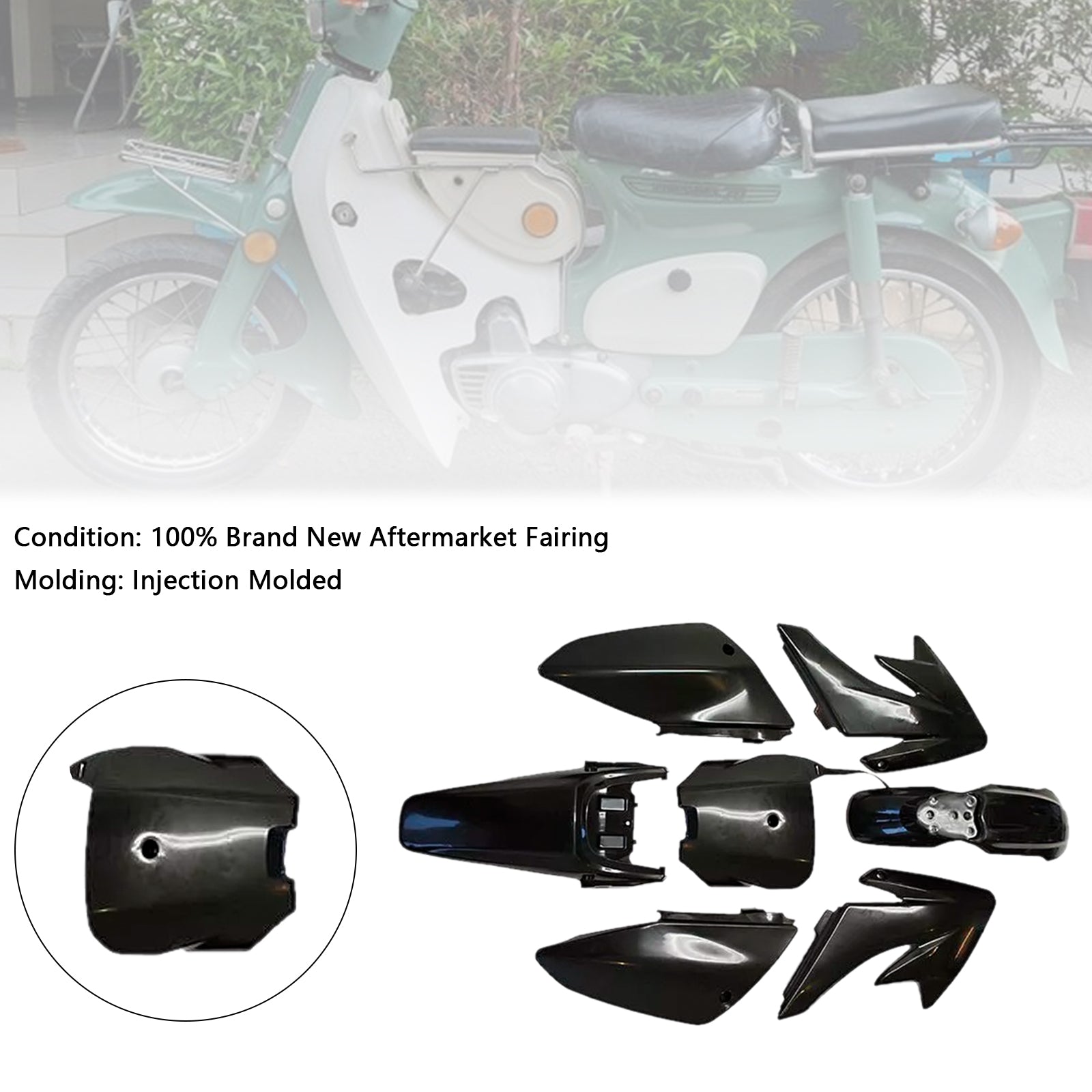 Kit carrosserie plastique et carénage garde-boue pour moto tout-terrain HONDA CRF70