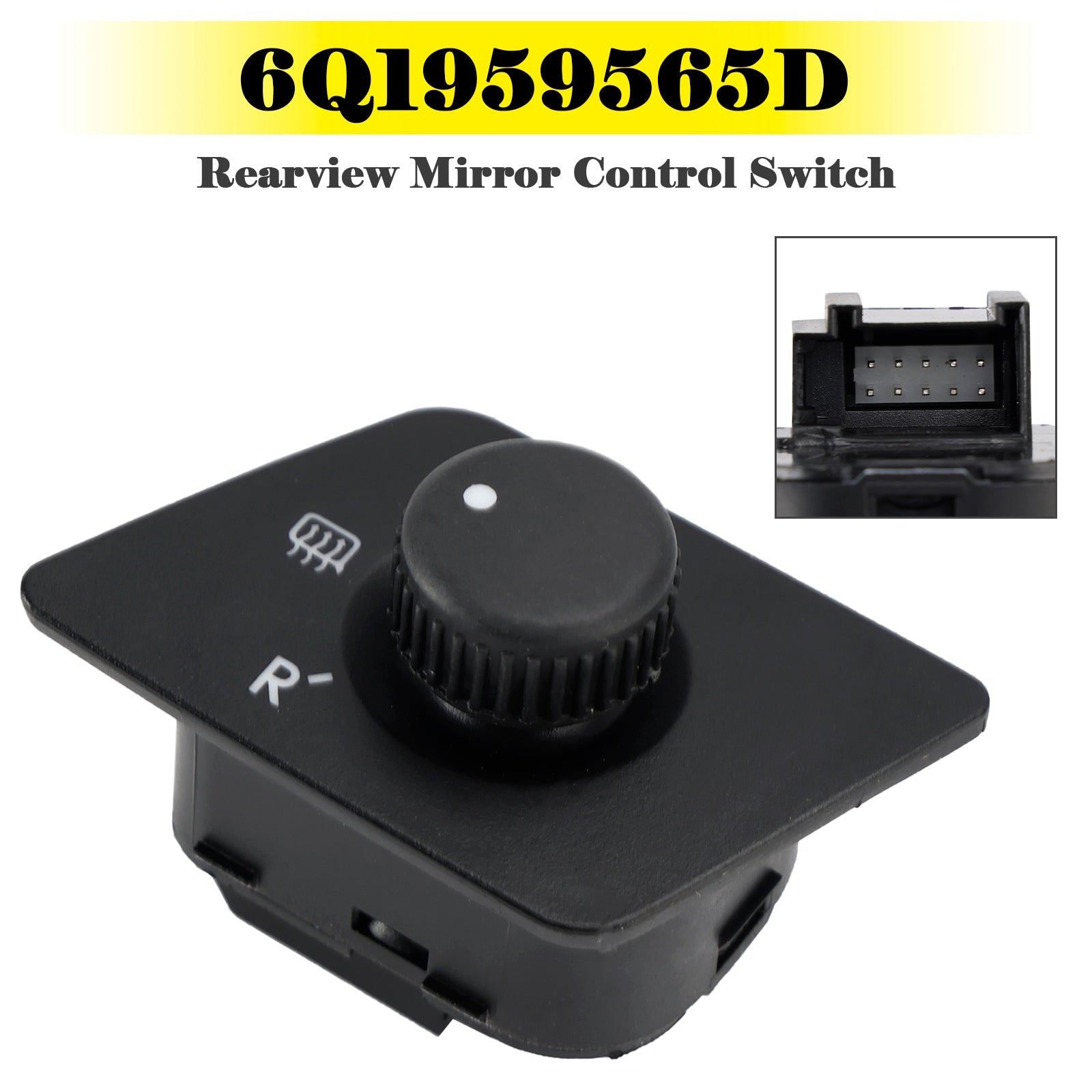 Commutateur de commande de rétroviseur 6Q1959565D pour Volkswagen Polo 2001-2014