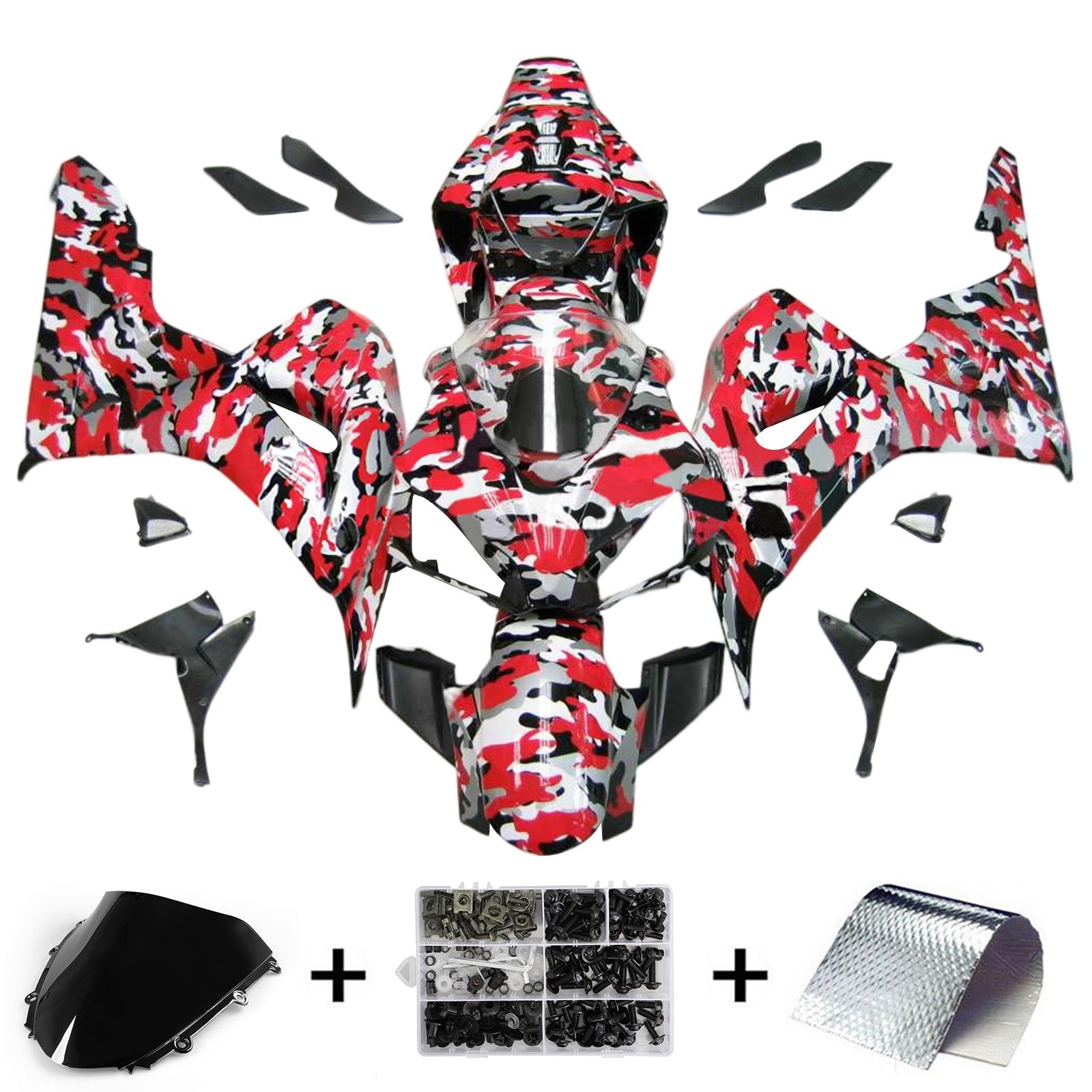 Kit de carénage injecté en plastique ABS pour Honda CBR1000RR 2006-2007