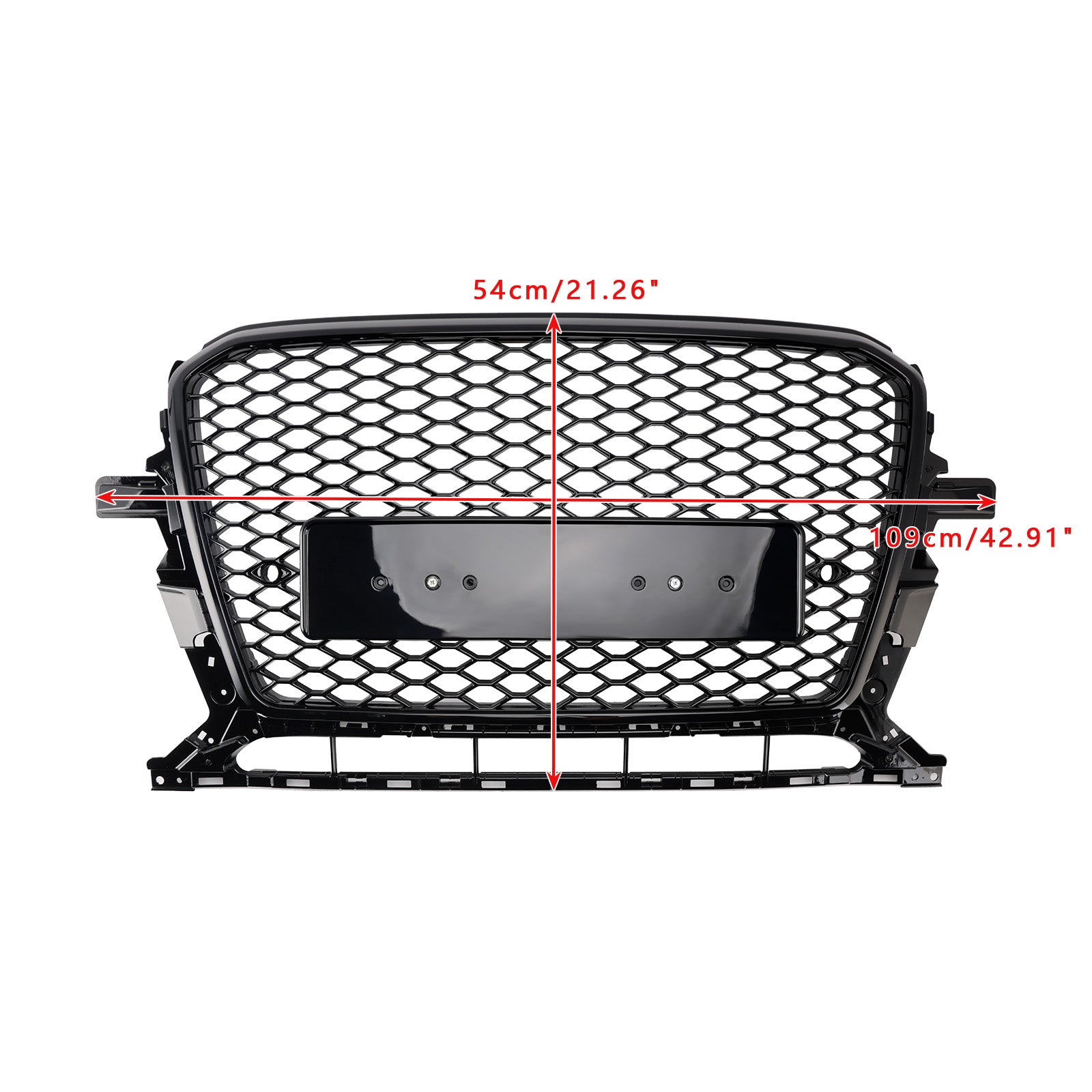Gloss Black Front Honeycomb Bumper Grill Grille Pour Audi Q5 2013-2017