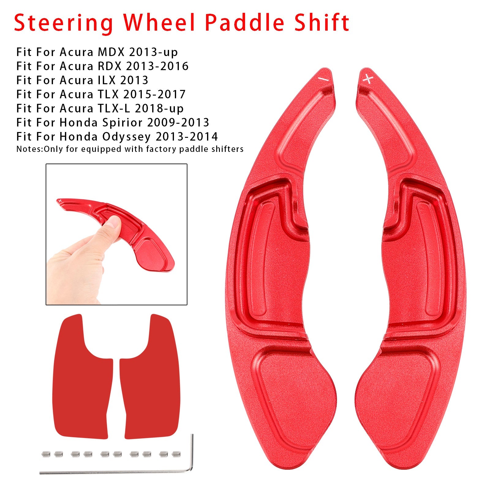 EXTENSIÓN DEL CAMBIO DE VELOCIDAD PALETS VOLING VOLING PARA ACURA MDX RDX TLX en aluminio