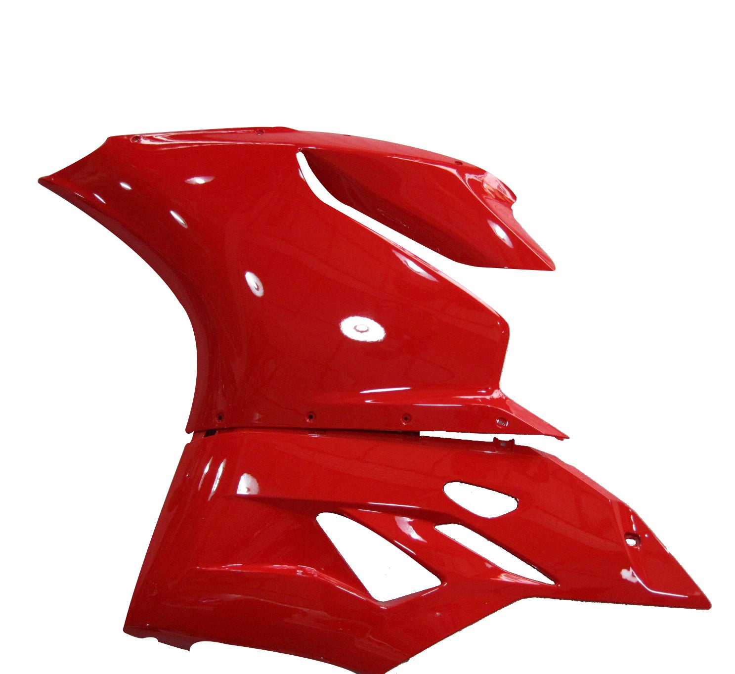 Kit de carénage en plastique moulé par injection rouge et blanc pour Ducati 1199/899 2012-2014
