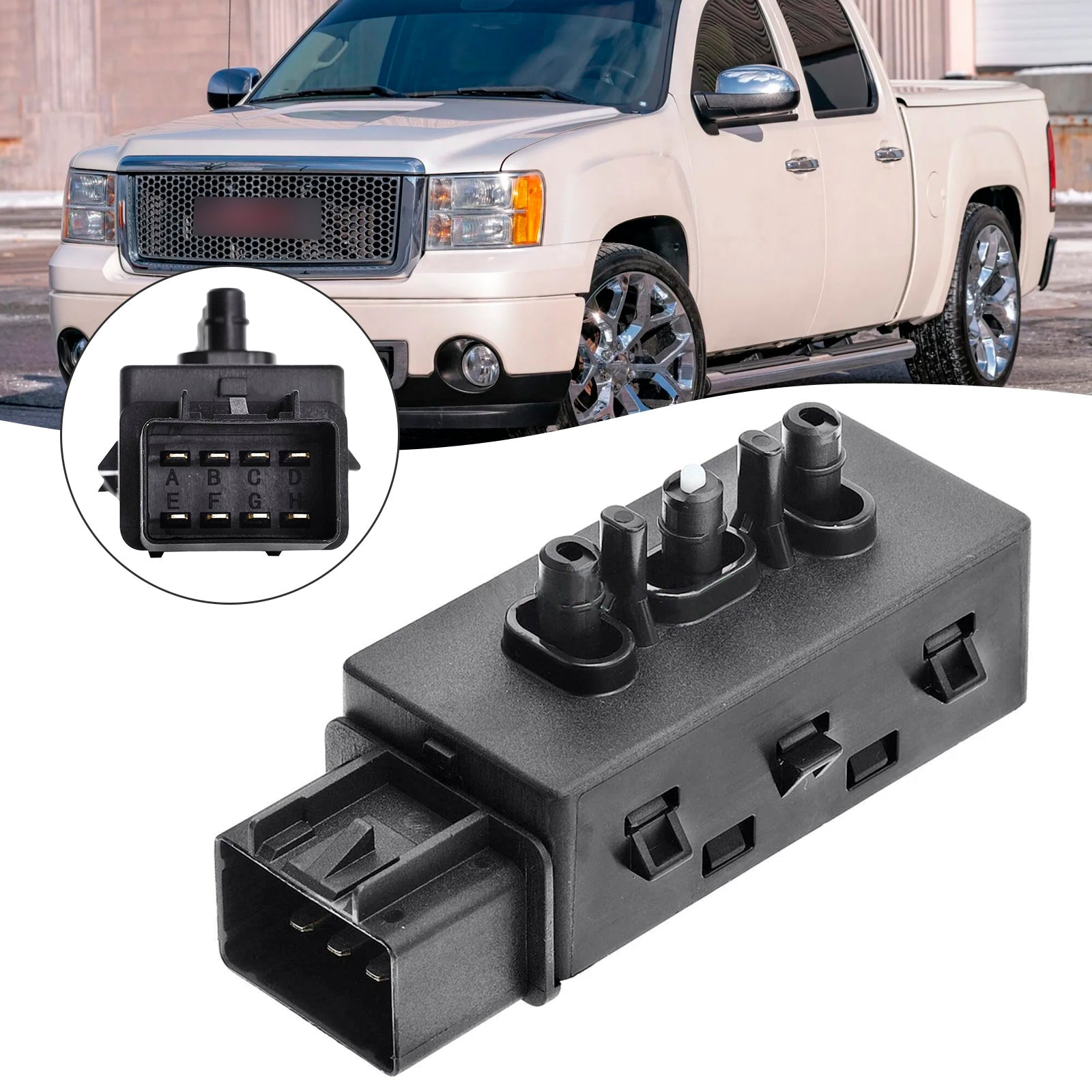 Interrupteur de siège électrique avant gauche 12451495 pour GMC Sierra 2007-2014