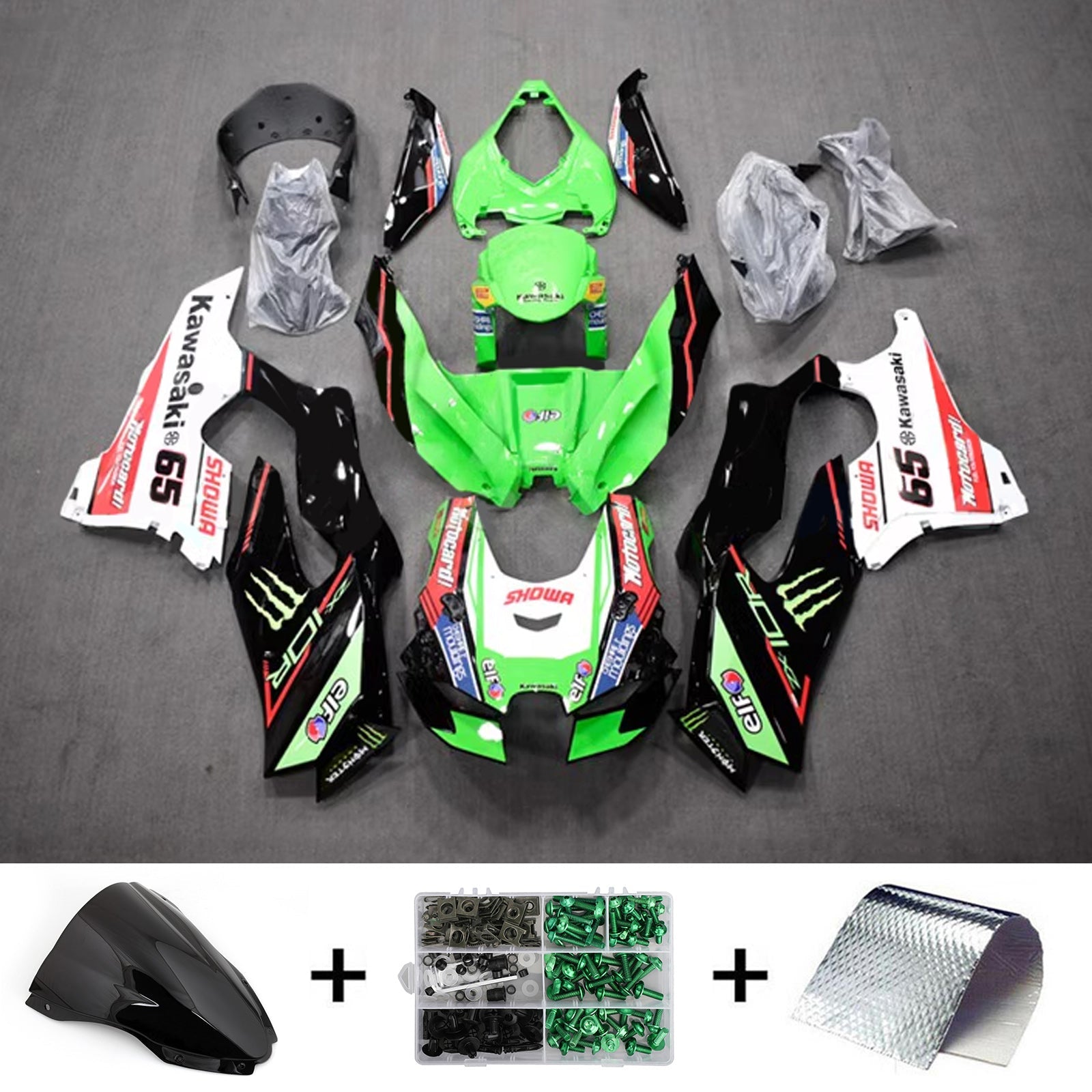 Kawasaki ZX-10R ZX-10RR 2021-2024 Kit de carenado de inyección ABS