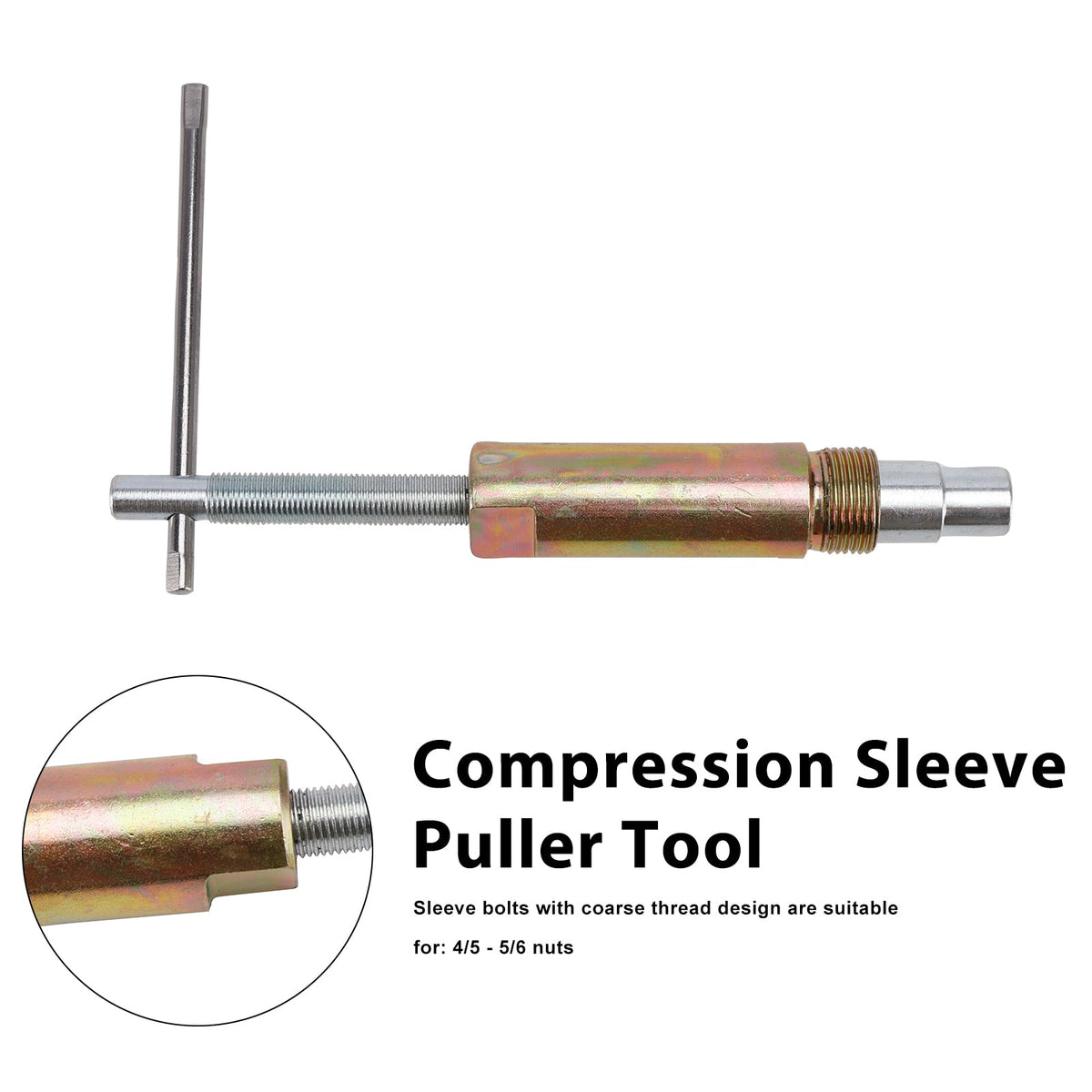 Outil d'extraction de manchons de compression, extracteur d'écrous et de viroles de tuyauterie