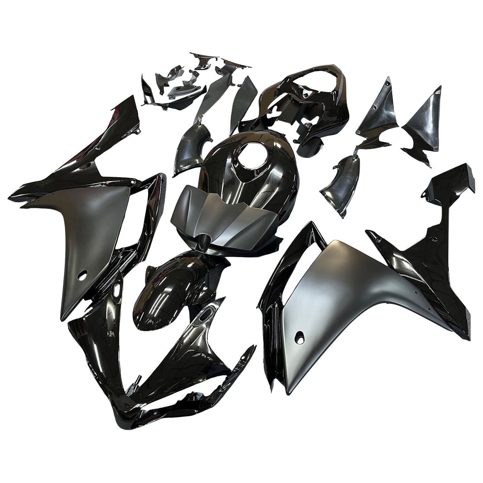 ABS Injection Plastic Kit Fairing Fit for Yamaha YZF R1 2007-2008 Gloss Matt Black