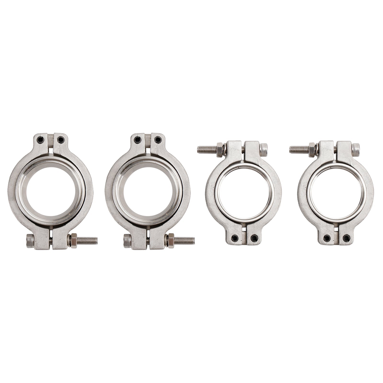 Kit de 4 colliers de serrage V-Band TiAL MV-S 38 mm pour soupape de décharge, avec vis, écrous et joints.