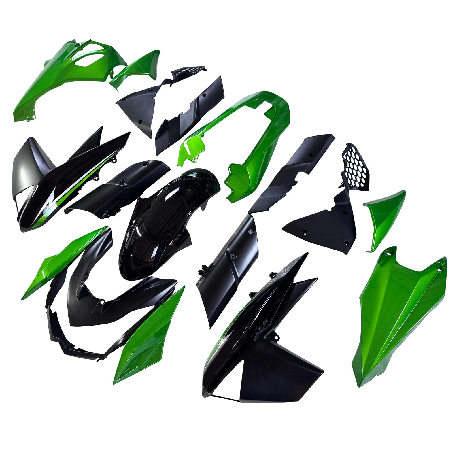 Kit de carénage en plastique ABS injecté compatible avec Kawasaki Z1000 2010-2013