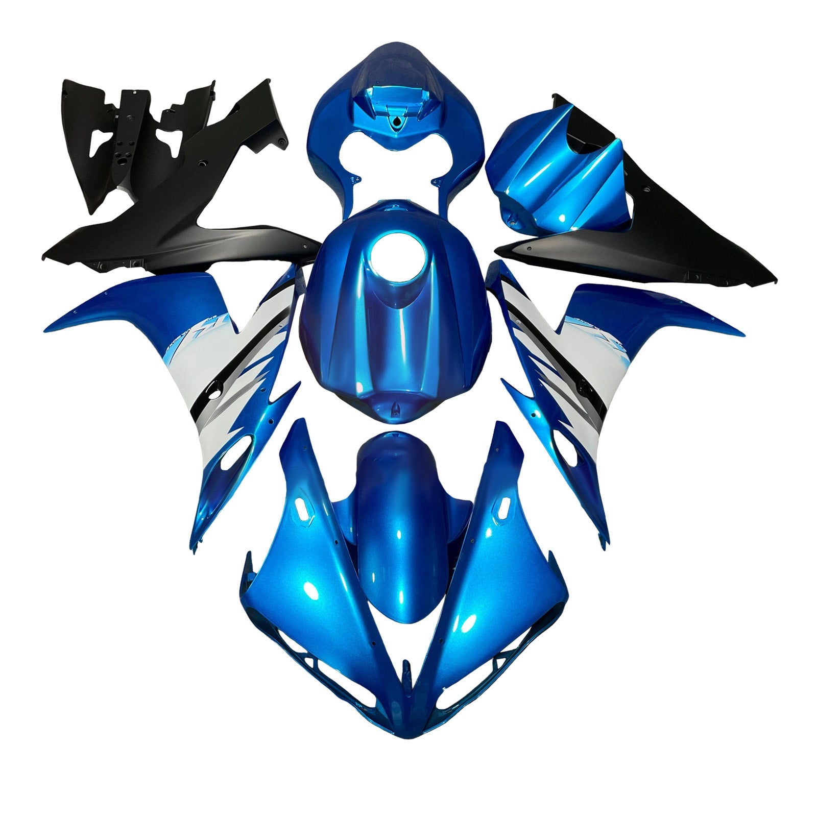 Kit carenatura iniettata in plastica ABS per Yamaha YZFR1 YZF-R1 2004-2006
