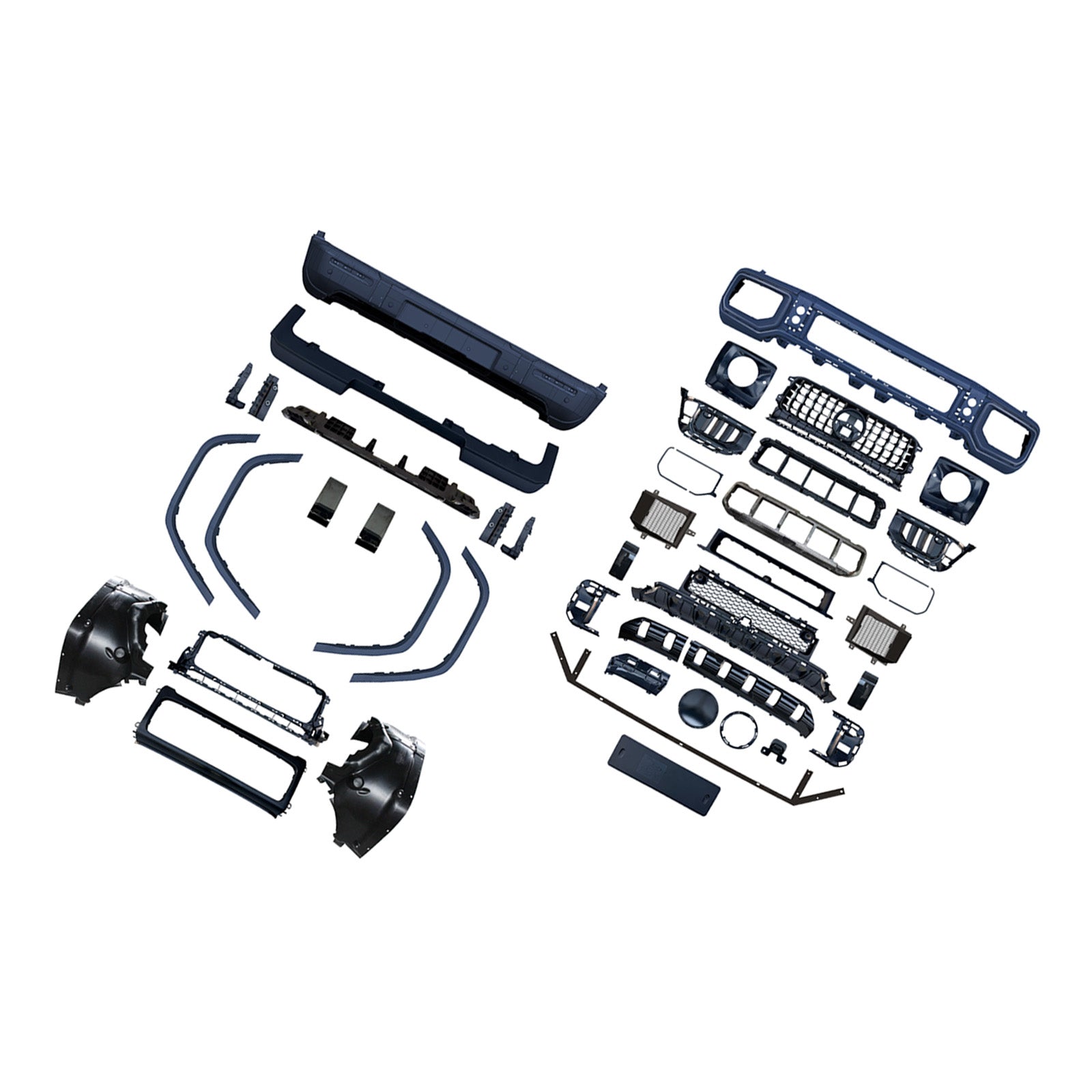 Kit carrosserie style AMG pour Mercedes-Benz W464 (2019-2023) et W465 (mise à niveau vers G63).