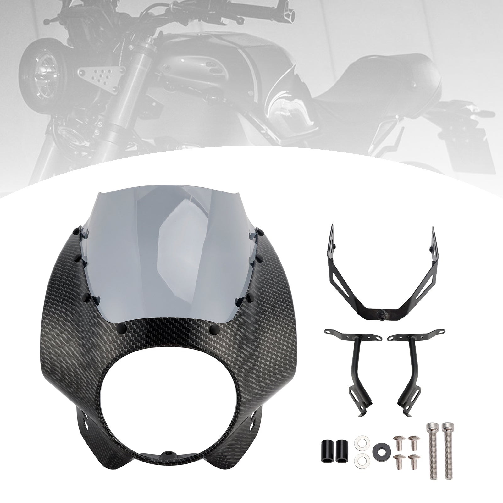 Parabrisas y carenado de faro para Yamaha XSR900 (2022-2025)