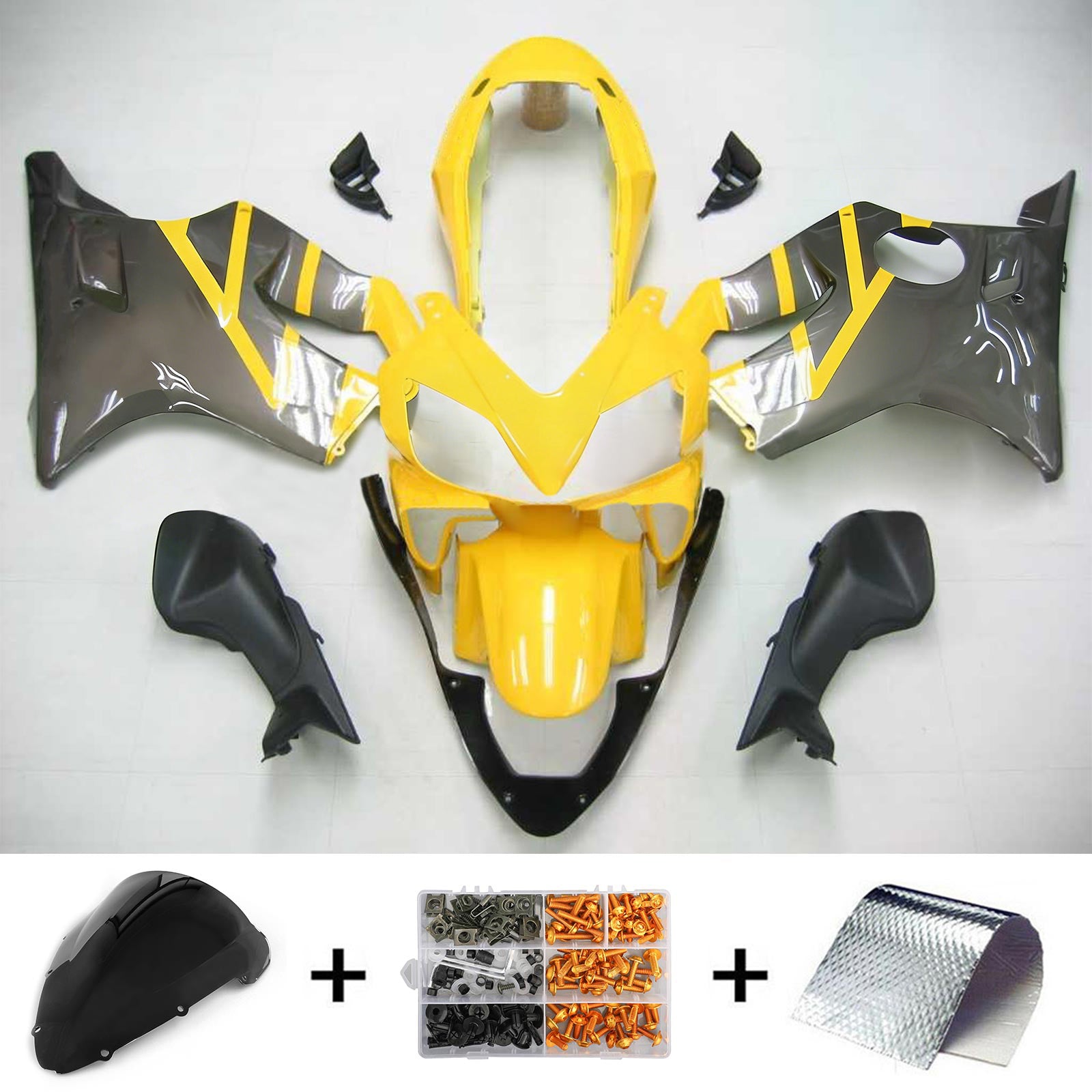Kit de carénage par injection, carrosserie en plastique ABS pour Honda CBR600 F4i 2004-2007