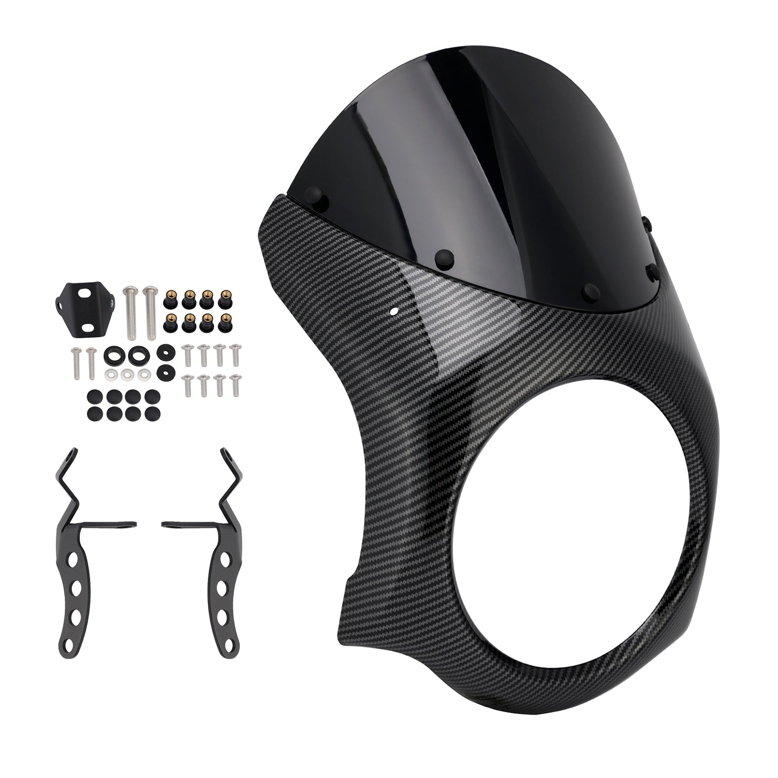 Fiera del parabrezza del faro per eliminatori Kawasaki 500 2024-2025