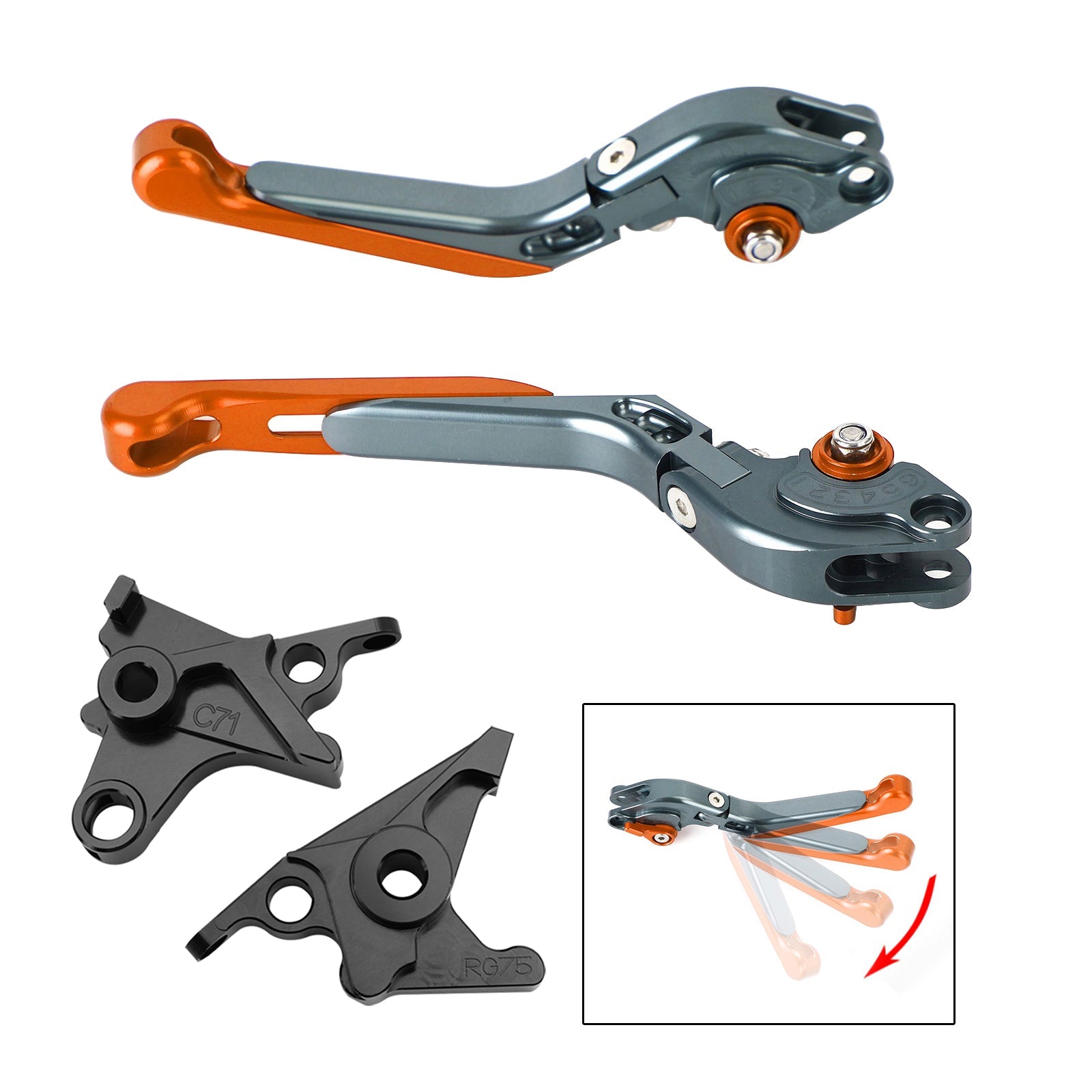 Levier de frein d'embrayage réglable pour BMW R NINE T /PURE/RACER 2017-2023