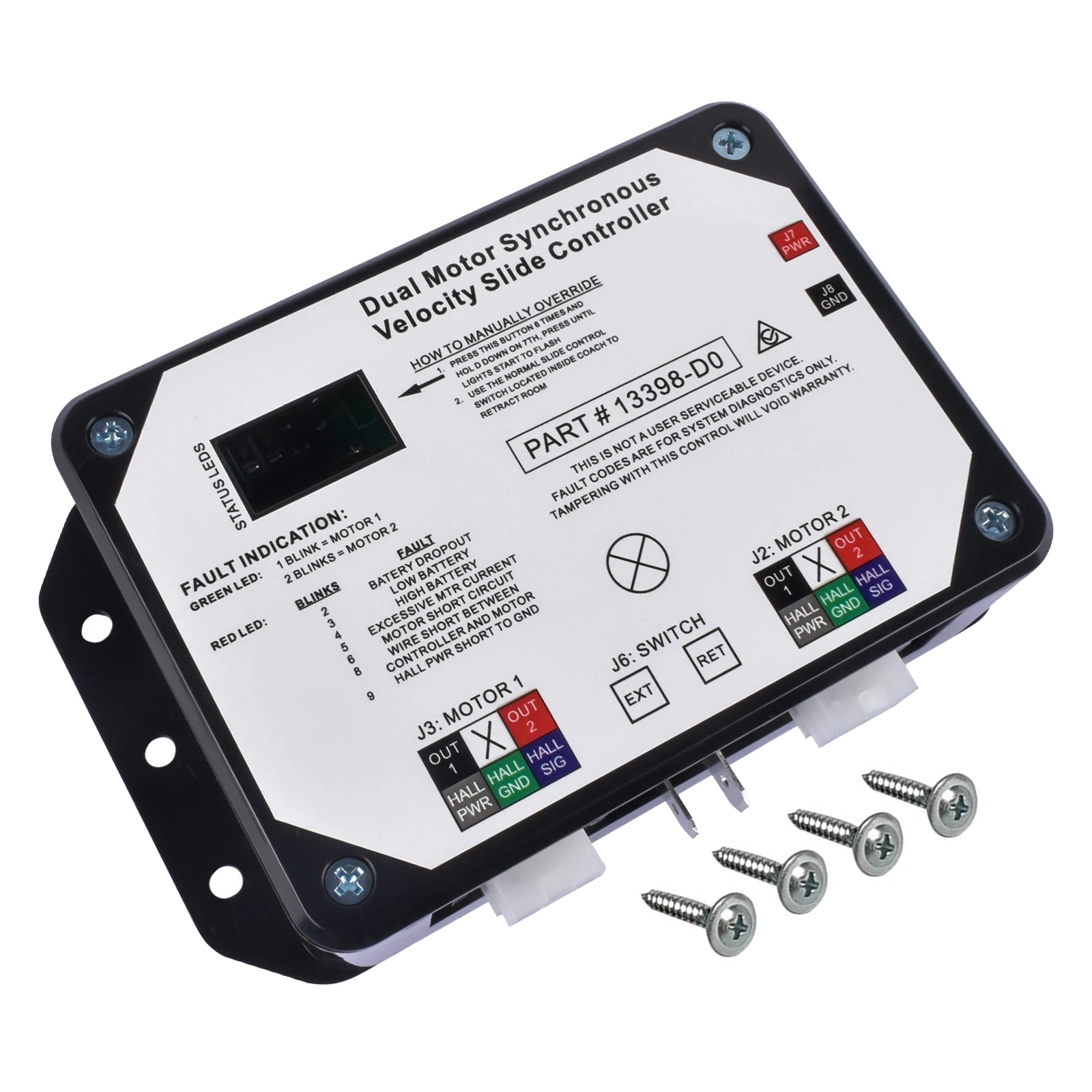 Synchrone snelheidsschuifregelaar met dubbele motor 13398-D0 voor Lippert V-Sync II