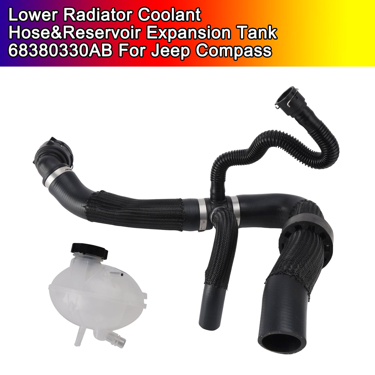 Durite inférieure de radiateur et vase d'expansion 68380330AB pour Jeep