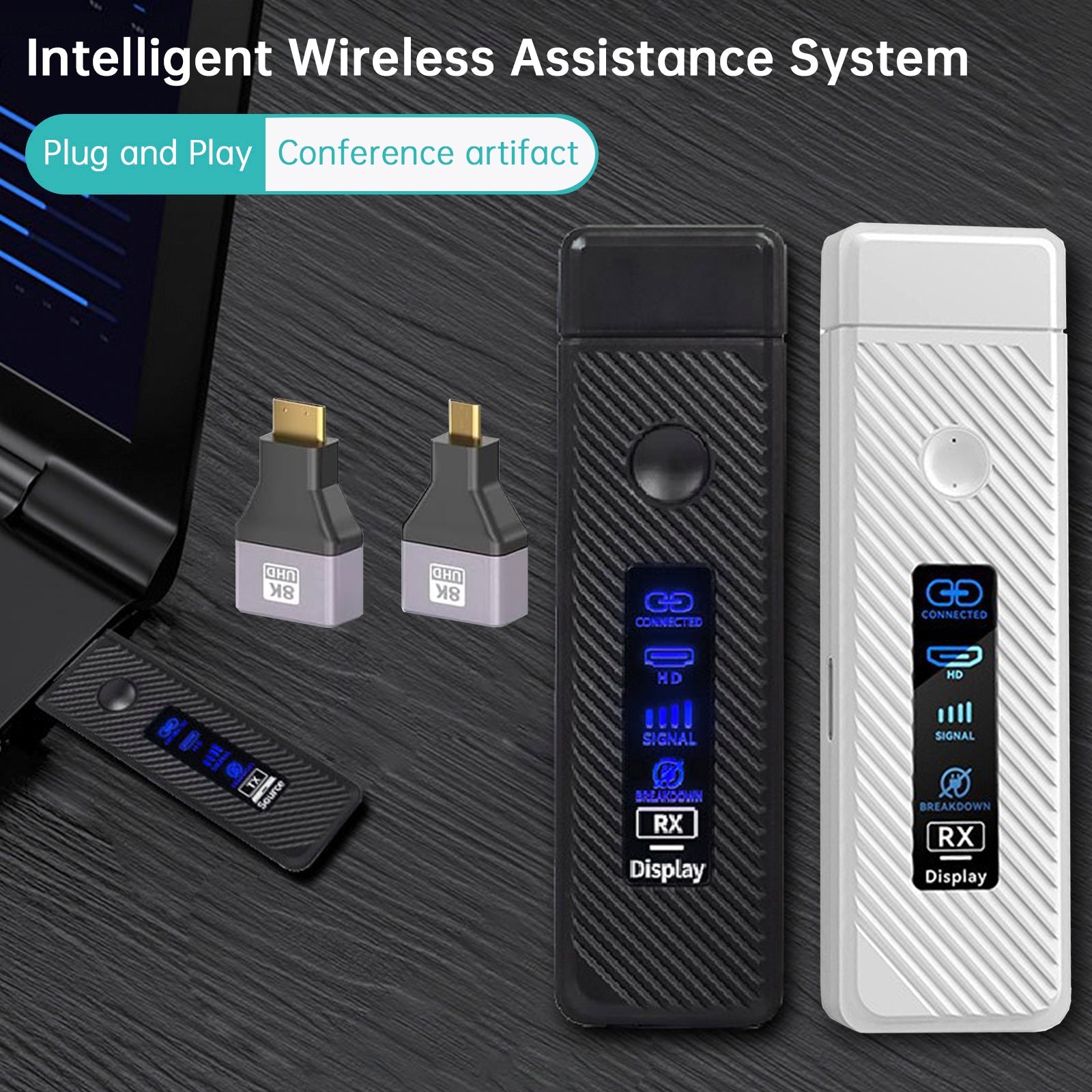 Proyector inalámbrico HDMI para la misma pantalla HD 1080p 50m, transmisor de video