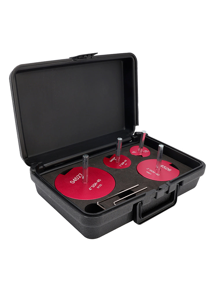 Kit de Alésoirs pour Tuyaux PVC 4 Pièces - Outil de Réparation d'Emboîtures SCH pour Perceuses 1/2"