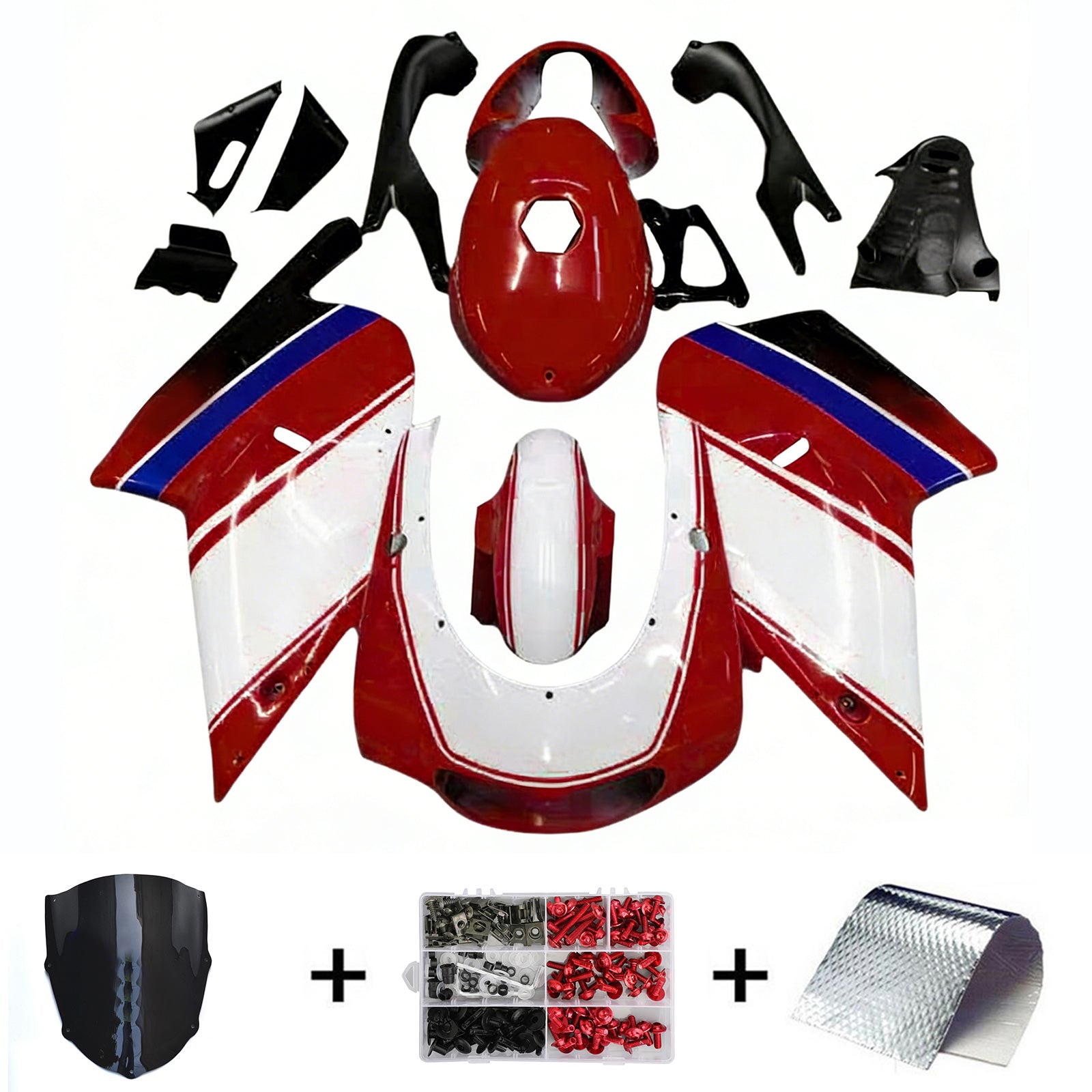 Kit de carrocería de carenado de inyección de plástico ABS apto para Aprilia RS125 2000-2005