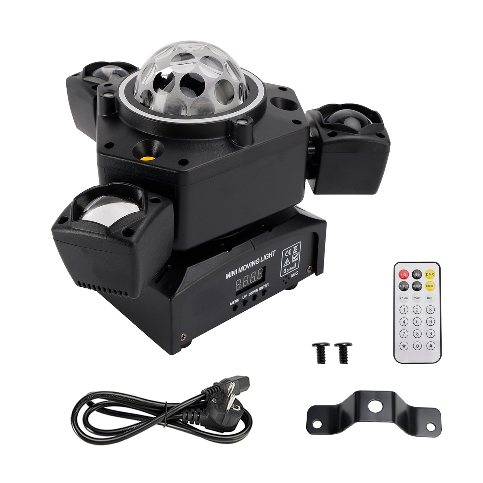 Projektor sceniczny LED z trzema ruchomymi głowicami i wiązką lasera do klubu nocnego