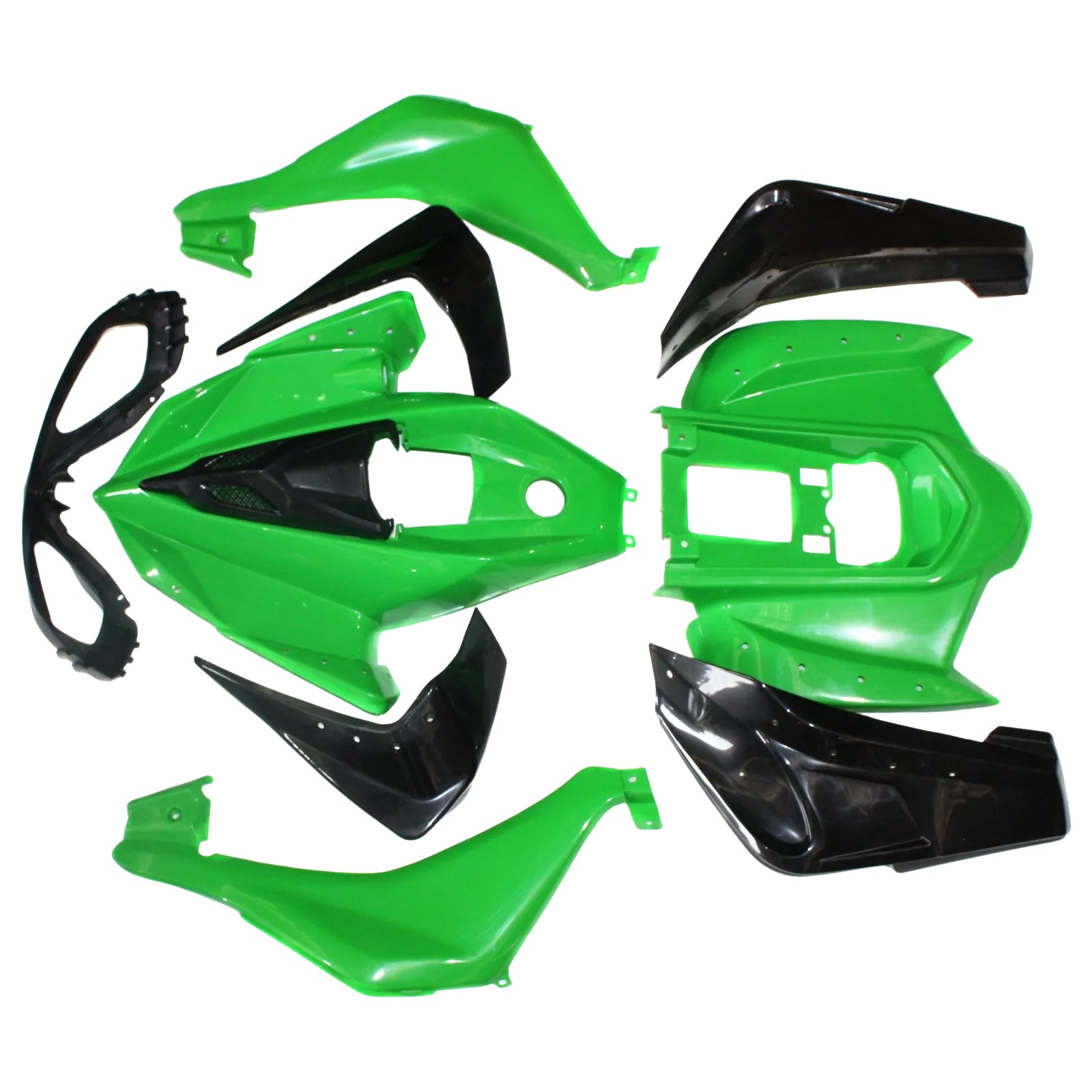 Kit carenatura e parafango in plastica per quad fuoristrada ATV Mars Sport 110cc 125cc Verde