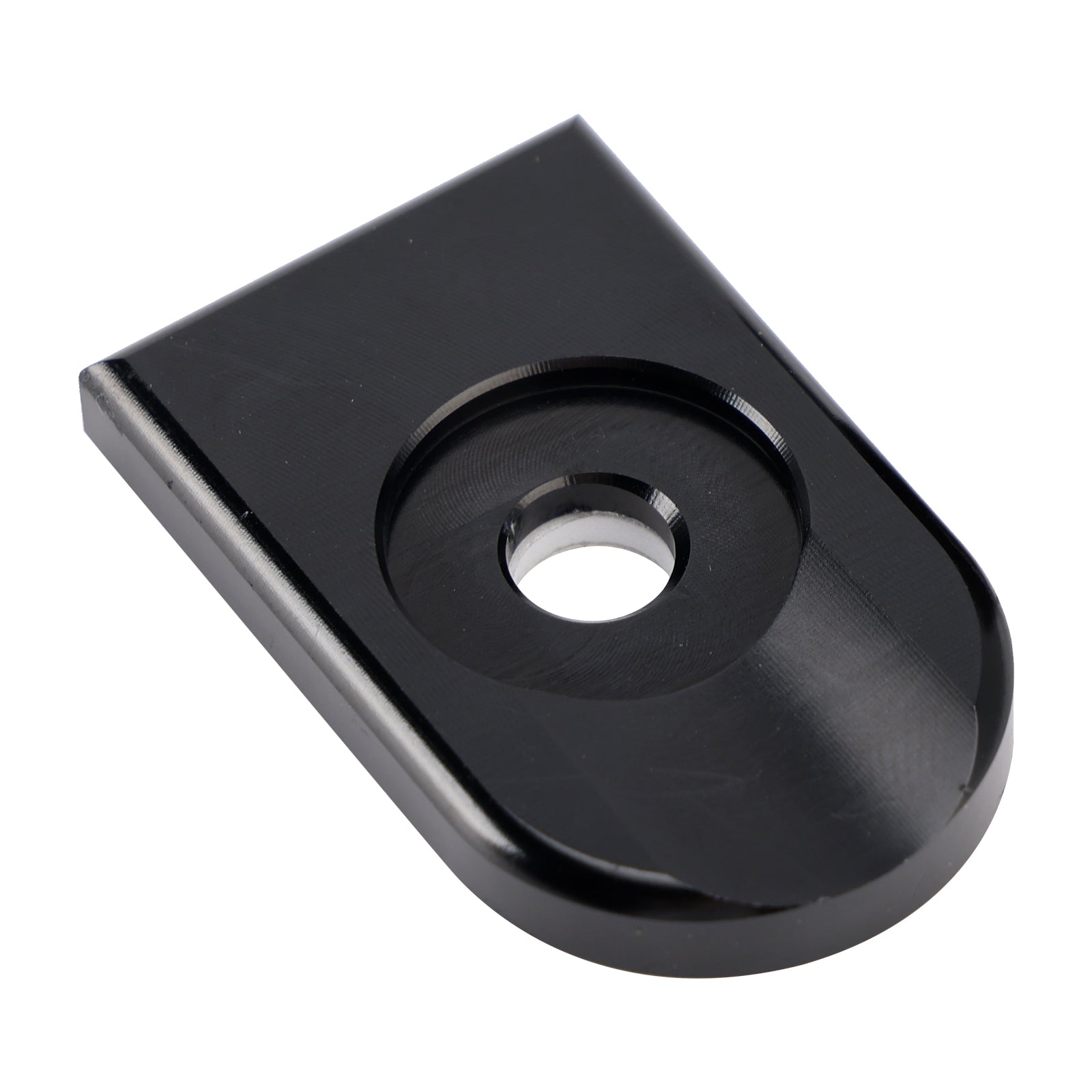 Kit de fixation de plaque de boulon de selle noir 1/4""-20 pour Touring Softail Dyna 96-23