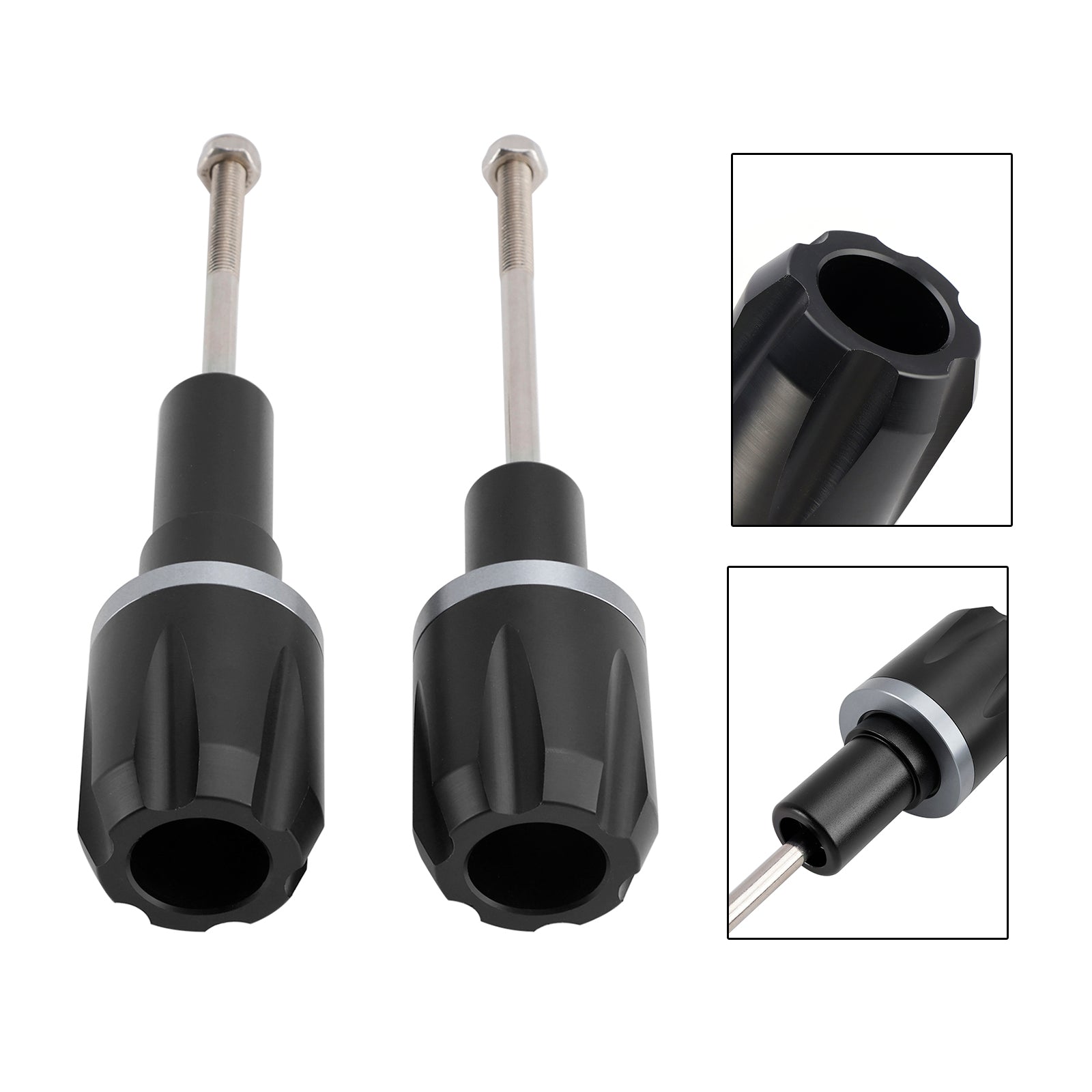 CNC zaščita pred okvirjem proti trku za Kawasaki Ninja 650 2017-2023, zlato in črno