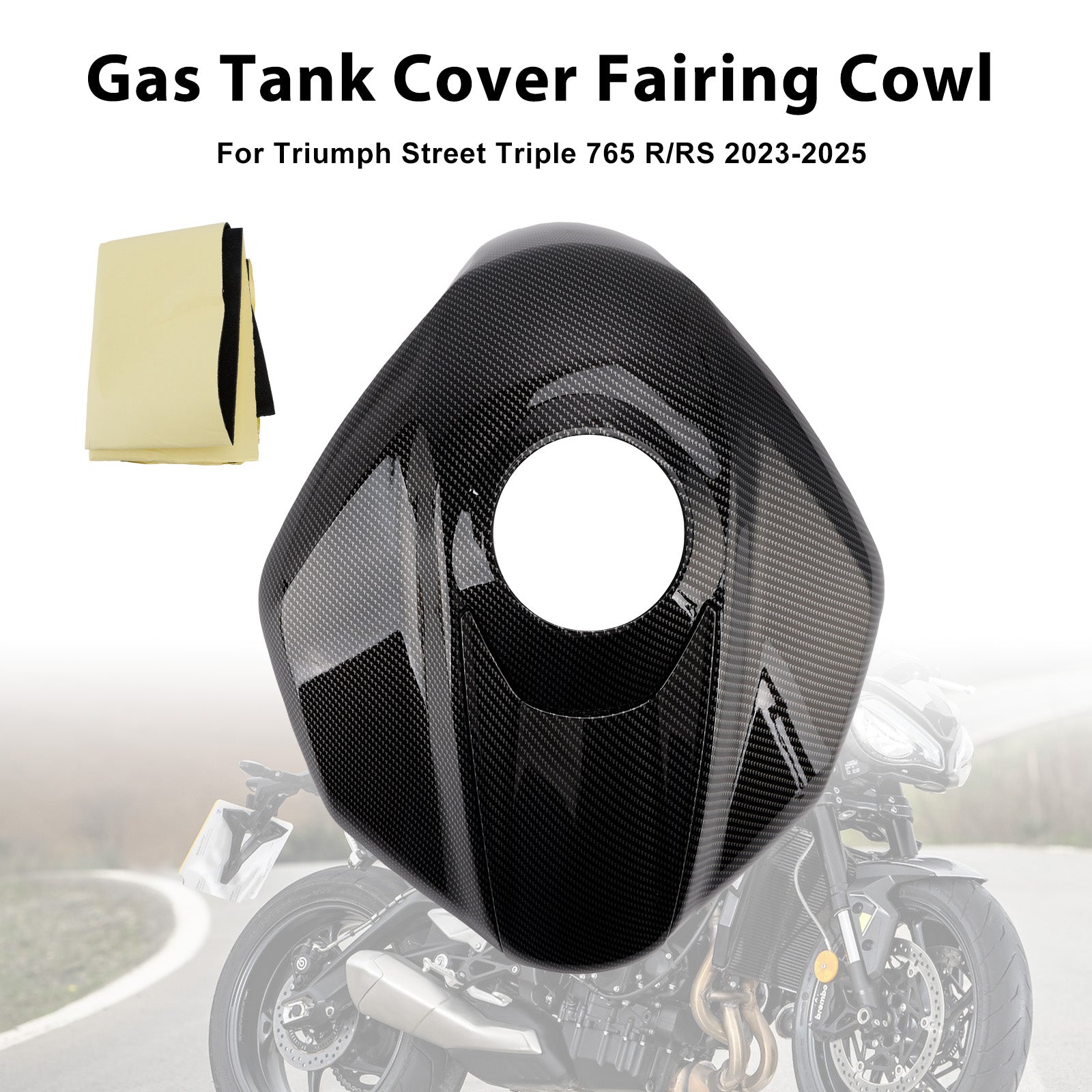 Cache de réservoir d'essence et garniture de carénage pour Street Triple 765 R/RS 2023-2025