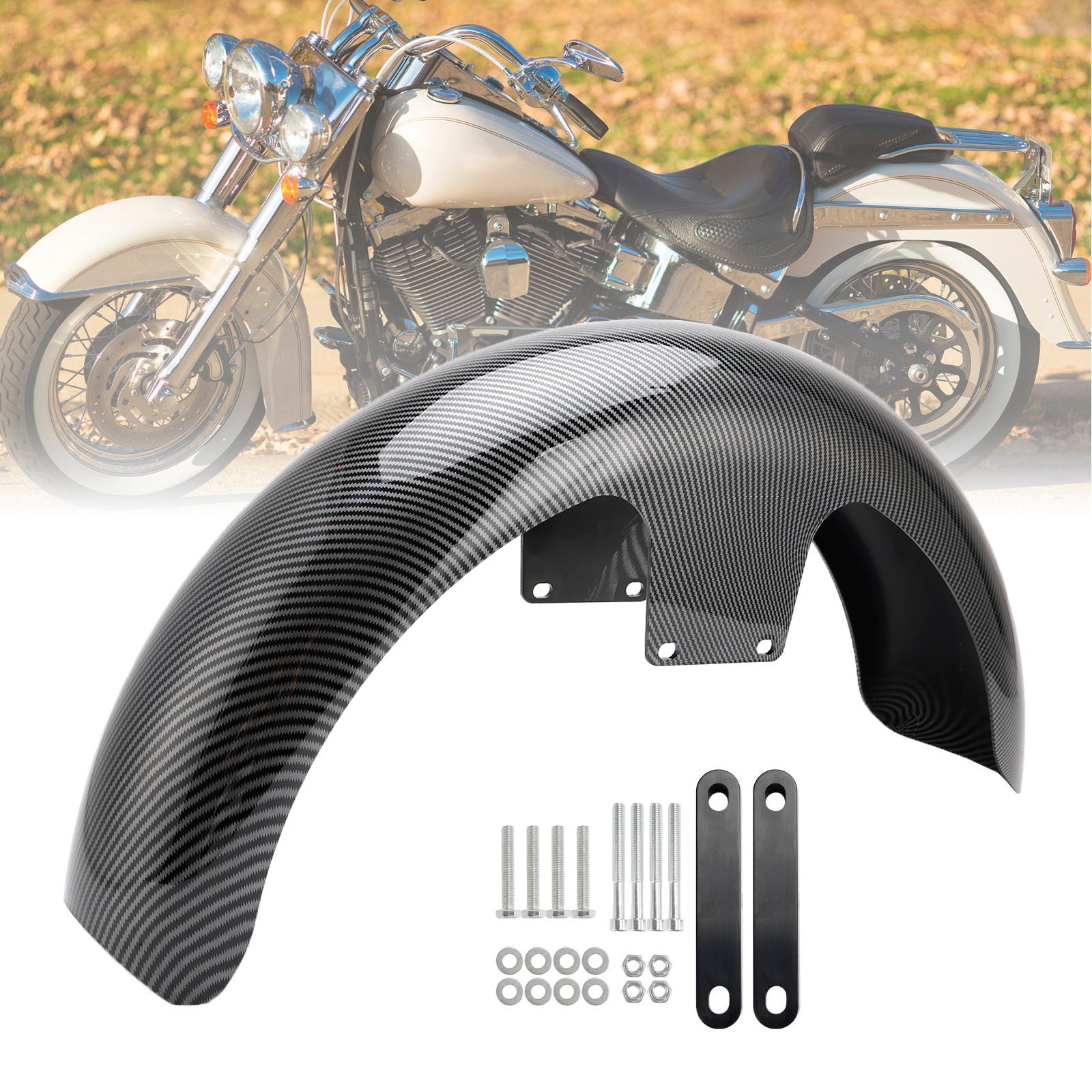 Parafango anteriore avvolgente 19"" in ABS per Touring Electra Street Road Glide Baggers FLHT FLHR