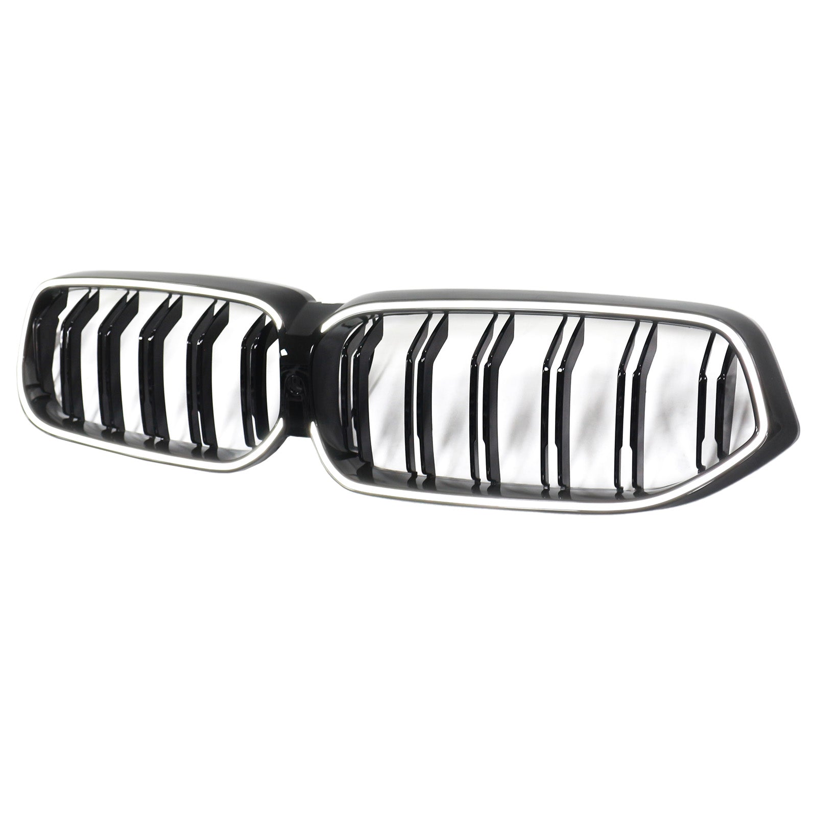 Grille de calandre avant noire à double lamelles pour BMW Série 6 G32 2020-2025
