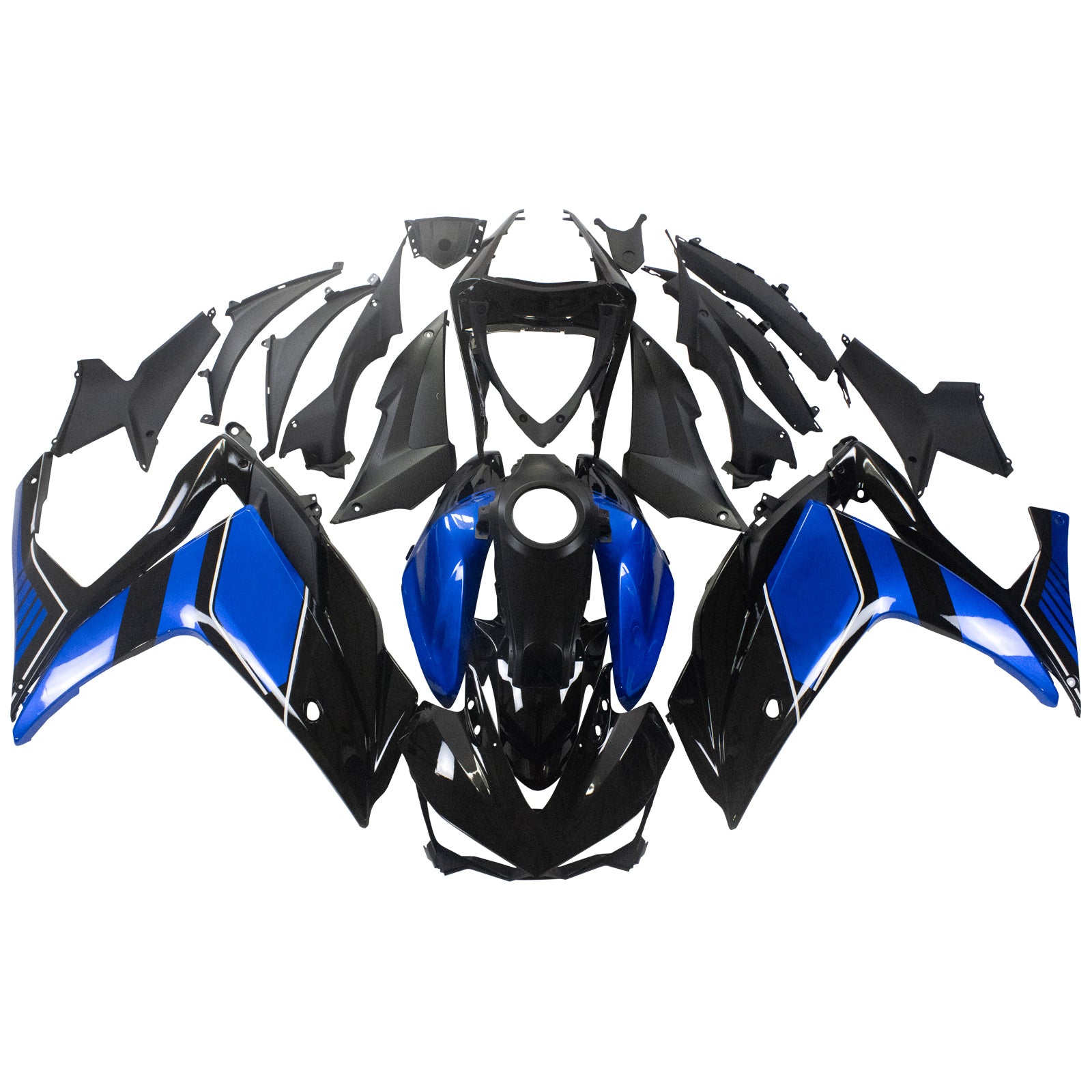 Kit de carénage par injection, carrosserie en ABS, pour Yamaha YZF-R3 2014-2018 et R25 2015-2017