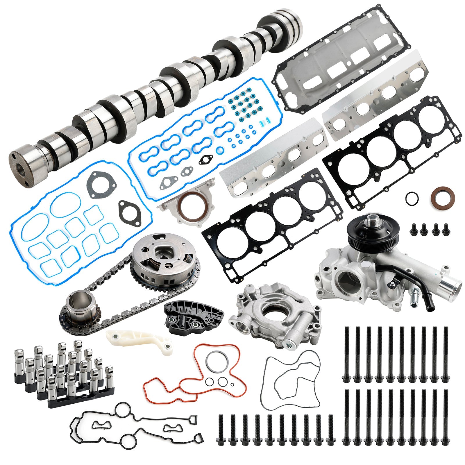 Kit de poussoirs MDS Kit de chaîne de distribution Kit d'arbre à cames pour Dodge Ram 1500 5.7L Hemi 09-19