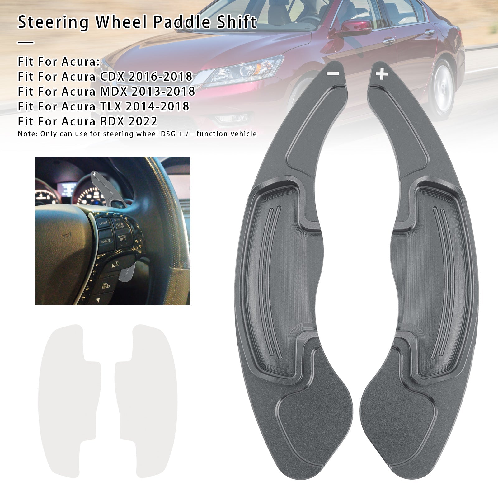 Pallet di cambio di velocità al volante per Acura RDX MDX CDX TLX 13-18