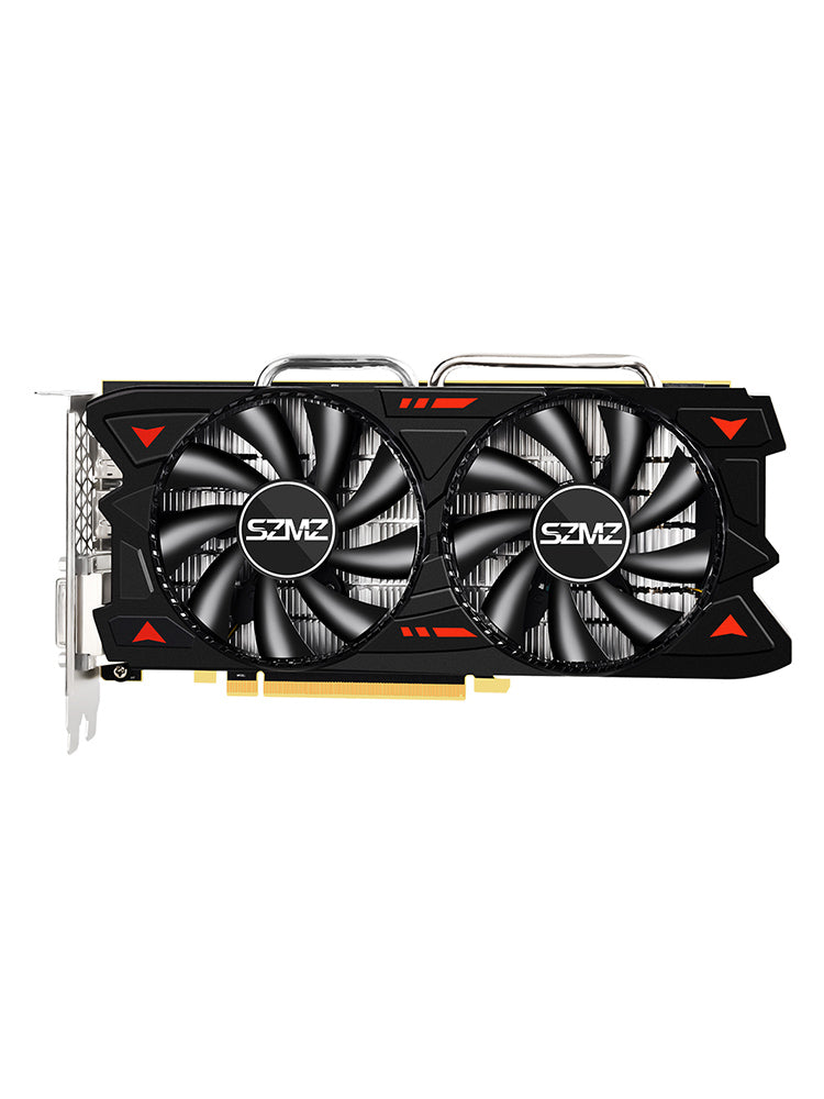 Carte graphique indépendante RX580 8G, double ventilateur, carte d';éclairage pour ordinateur de bureau