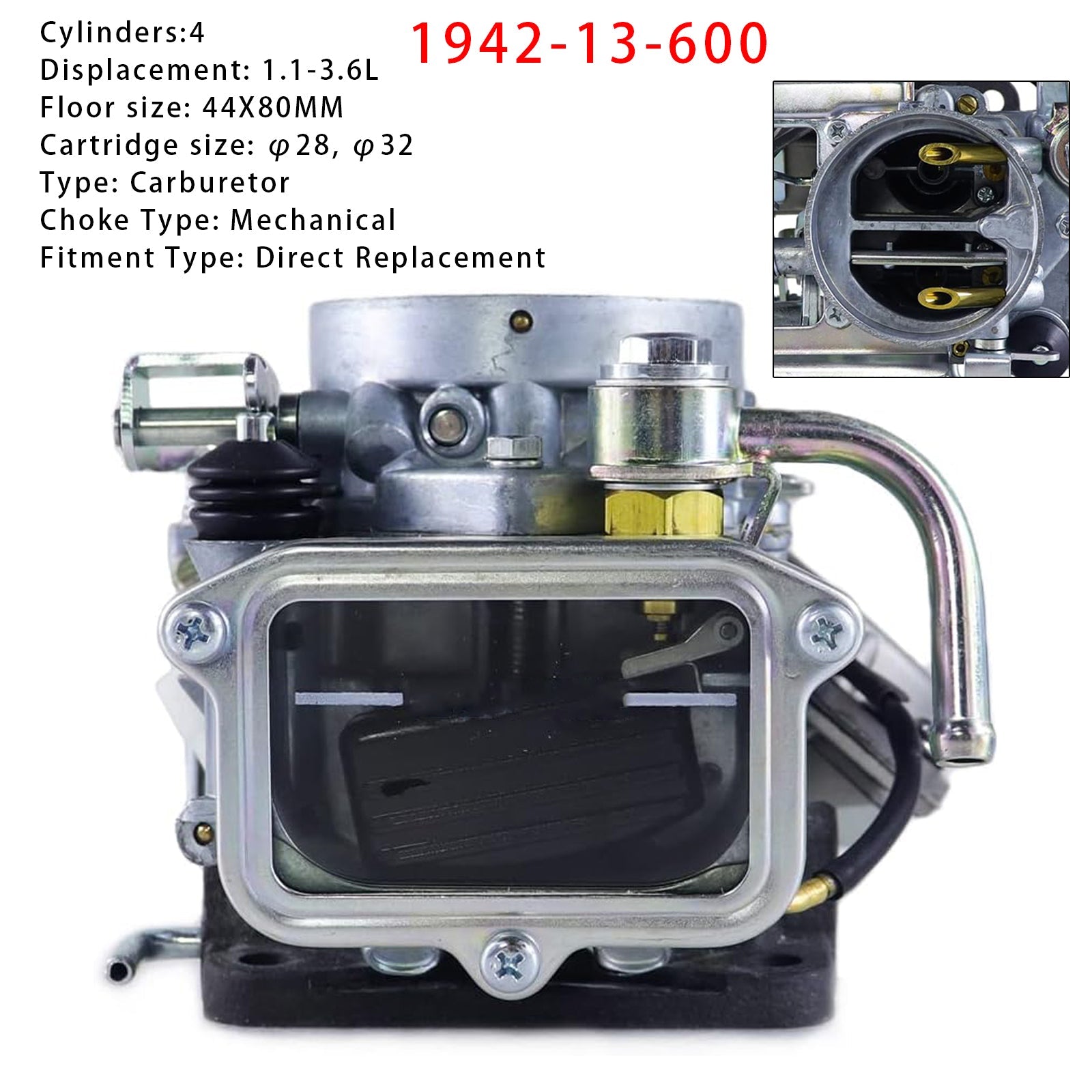 Carburateur pour Ford Courier (modèles 1980 et suivants) - Référence : 1942-13-600 HGF136600 194213600