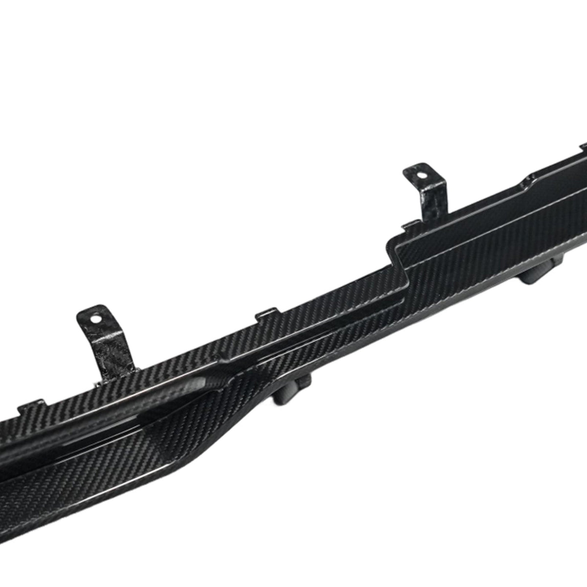 Een diffuserlip van droog koolstofvezel voor de achterbumper, compatibel met de Mercedes-Benz G-Klasse. W465 (vanaf 2025)