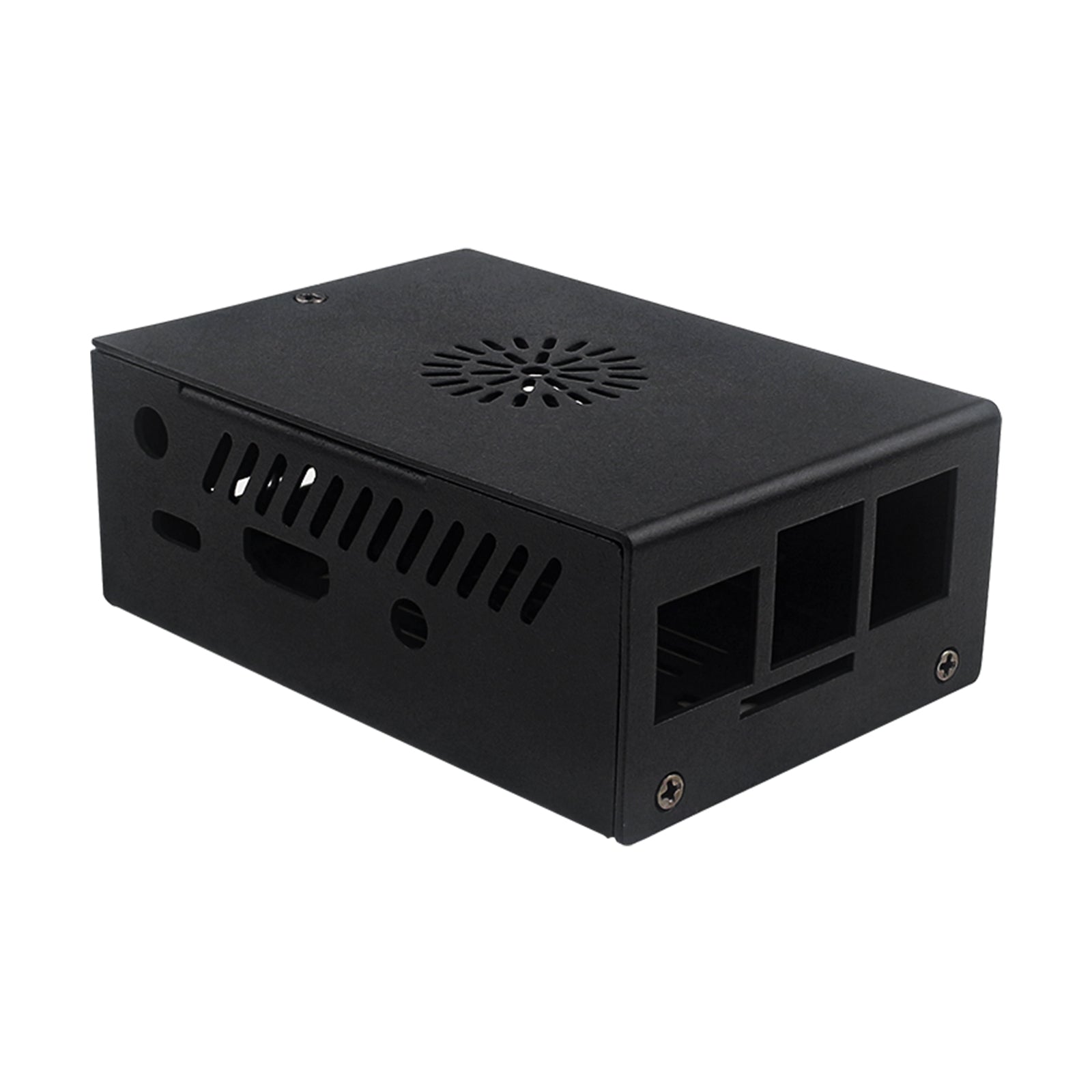 Boîtier métallique en alliage d'aluminium pour Orange Pi 3B avec ventilateur de refroidissement