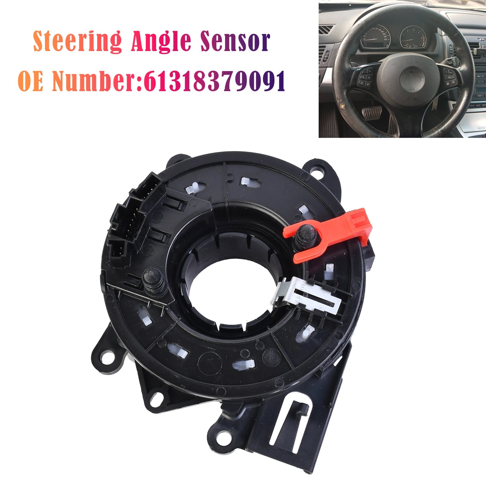Anillo deslizante del sensor del ángulo de dirección 61318379091 para BMW Serie 3 E46, Serie 5 E39, Serie 7 E38, X3 E83, X5 E53
