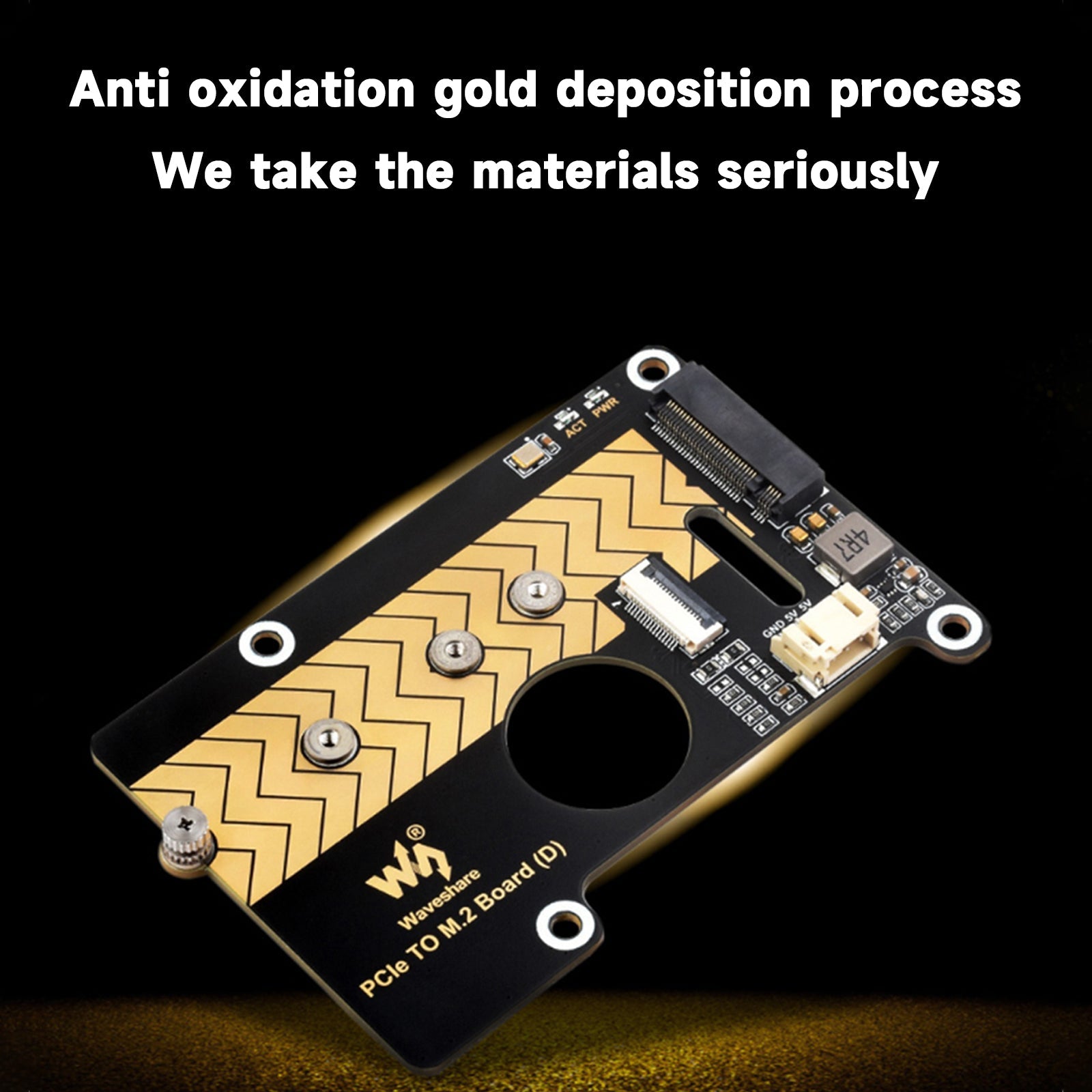 Carte d'extension de transmission 8 Gbit/s pour Raspberry Pi 5 PCIE vers M.2