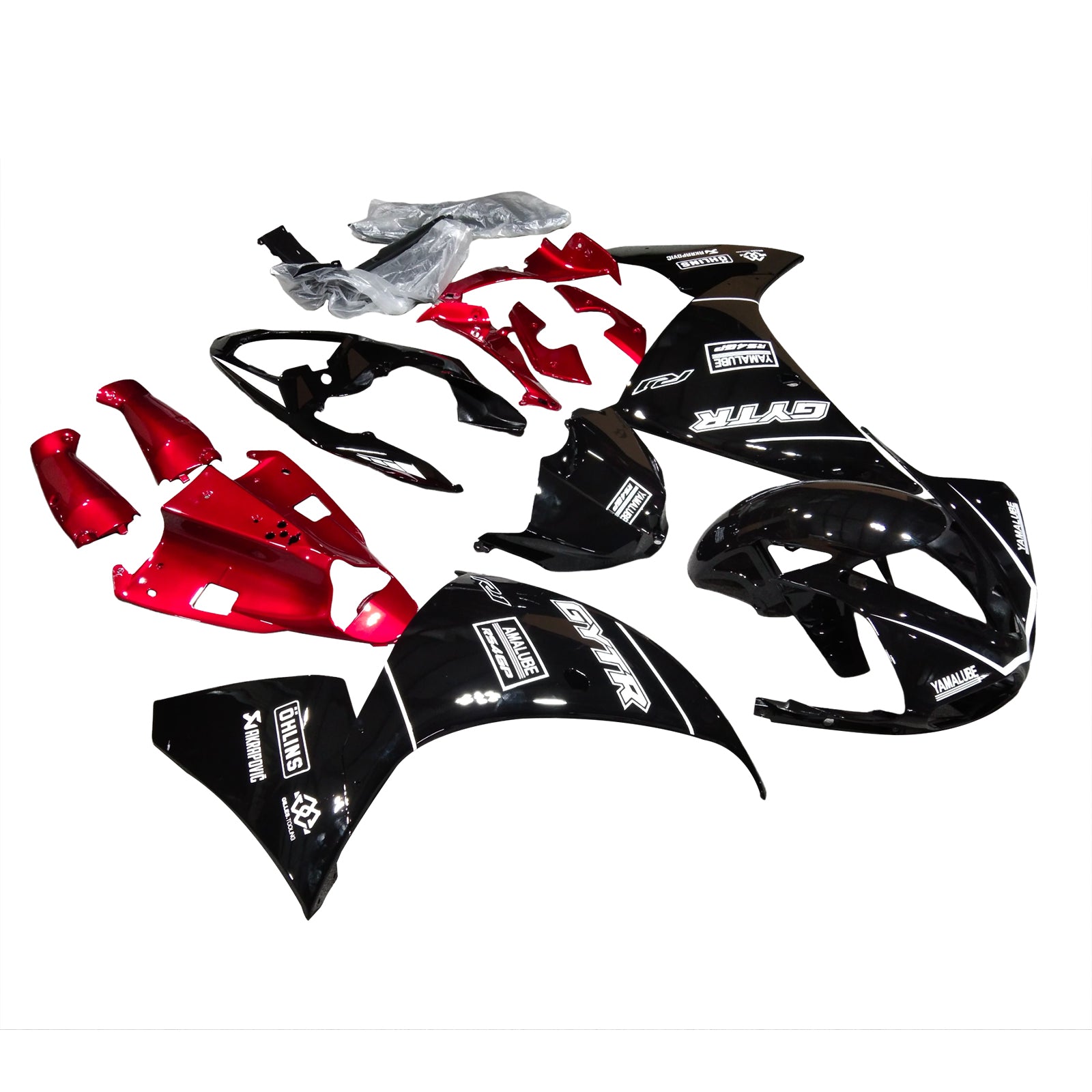 ABS PLASTIC KUIST KIT VOOR YAMAHA YZF 1000 R1 2012-2014