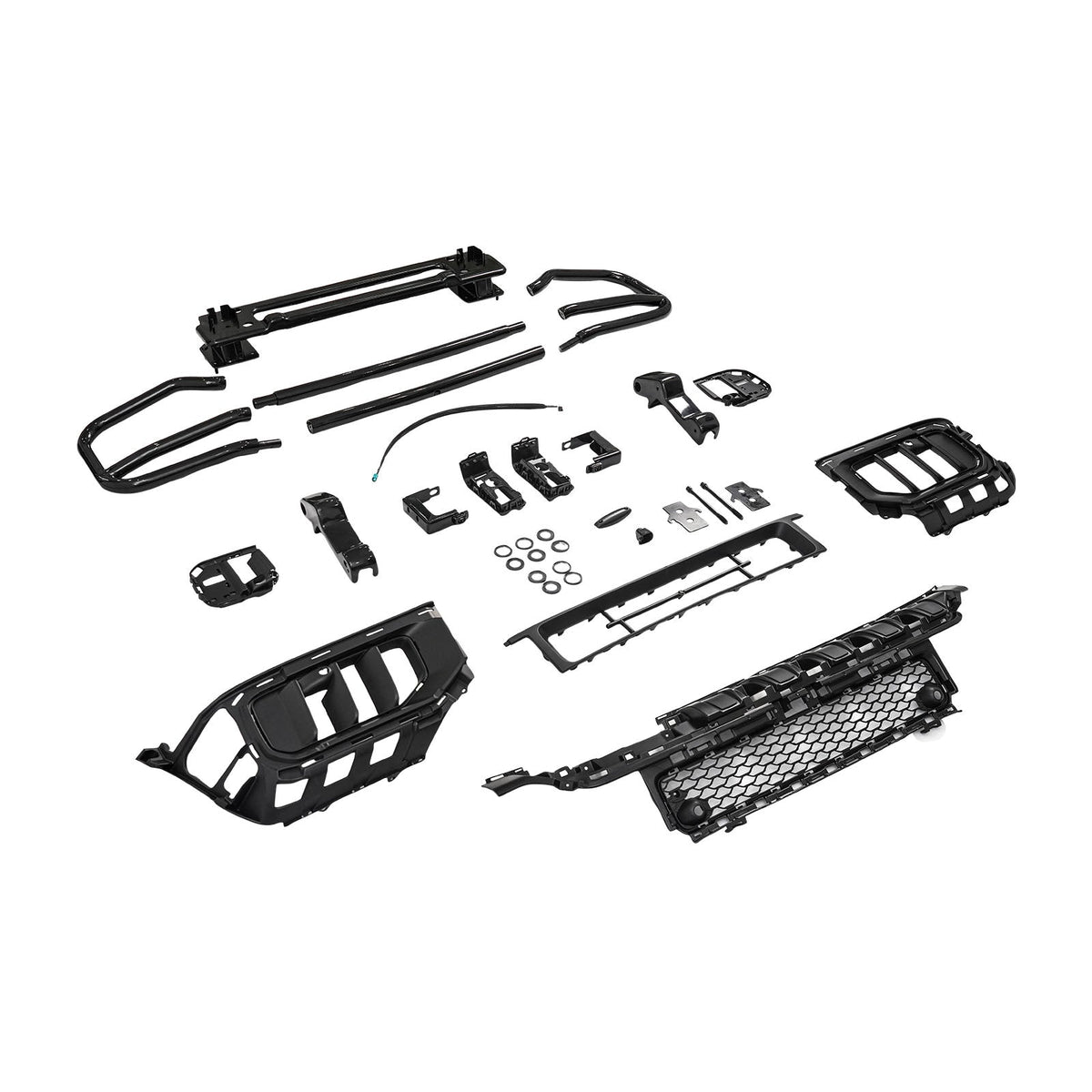 Voorbumper met beschermrooster, compatibel met Mercedes-Benz G-Klasse W465 (vanaf 2025)