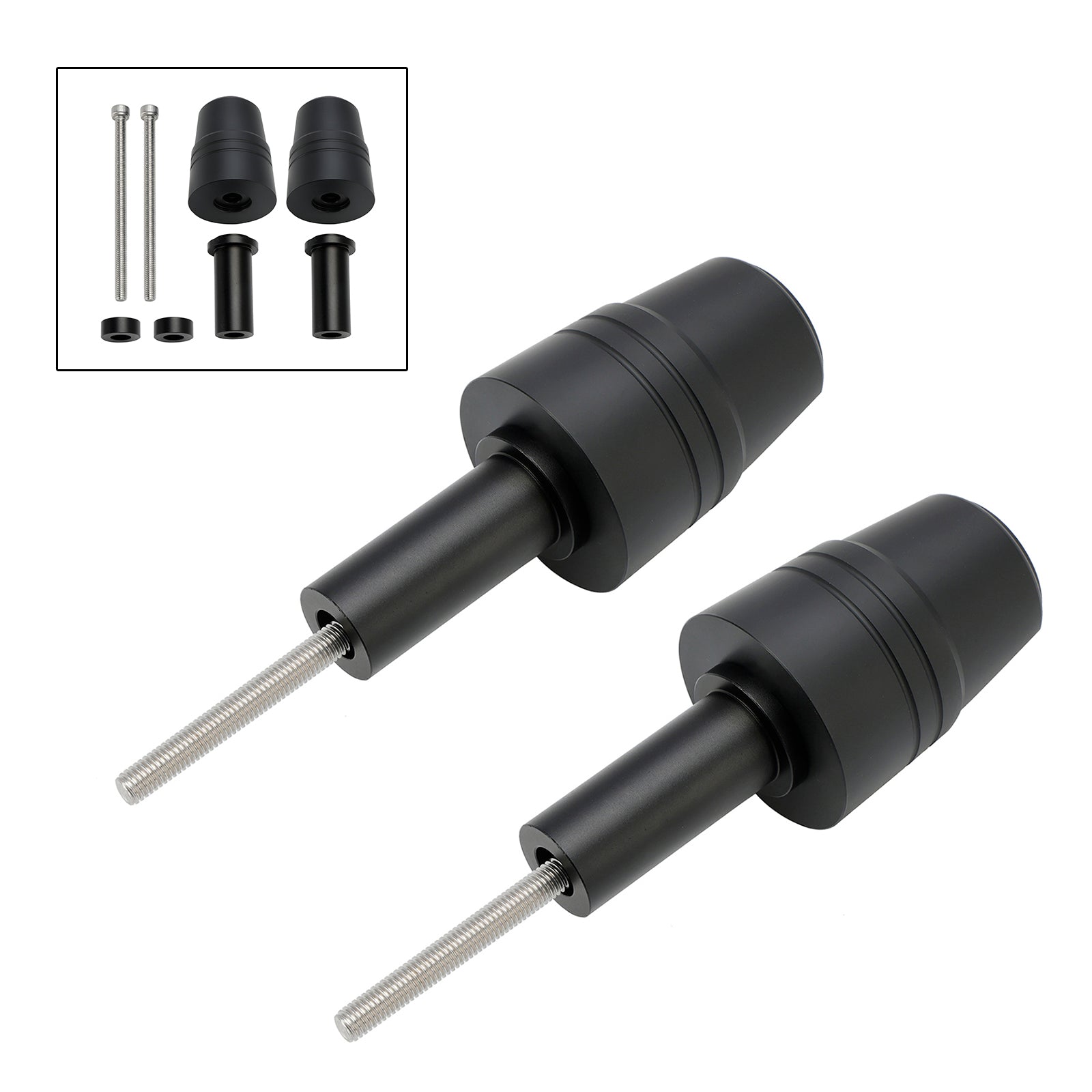 APRILIA SR GT125 2021-2024 Czarna aluminiowa osłona przed uderzeniem Coilover Guard Slider