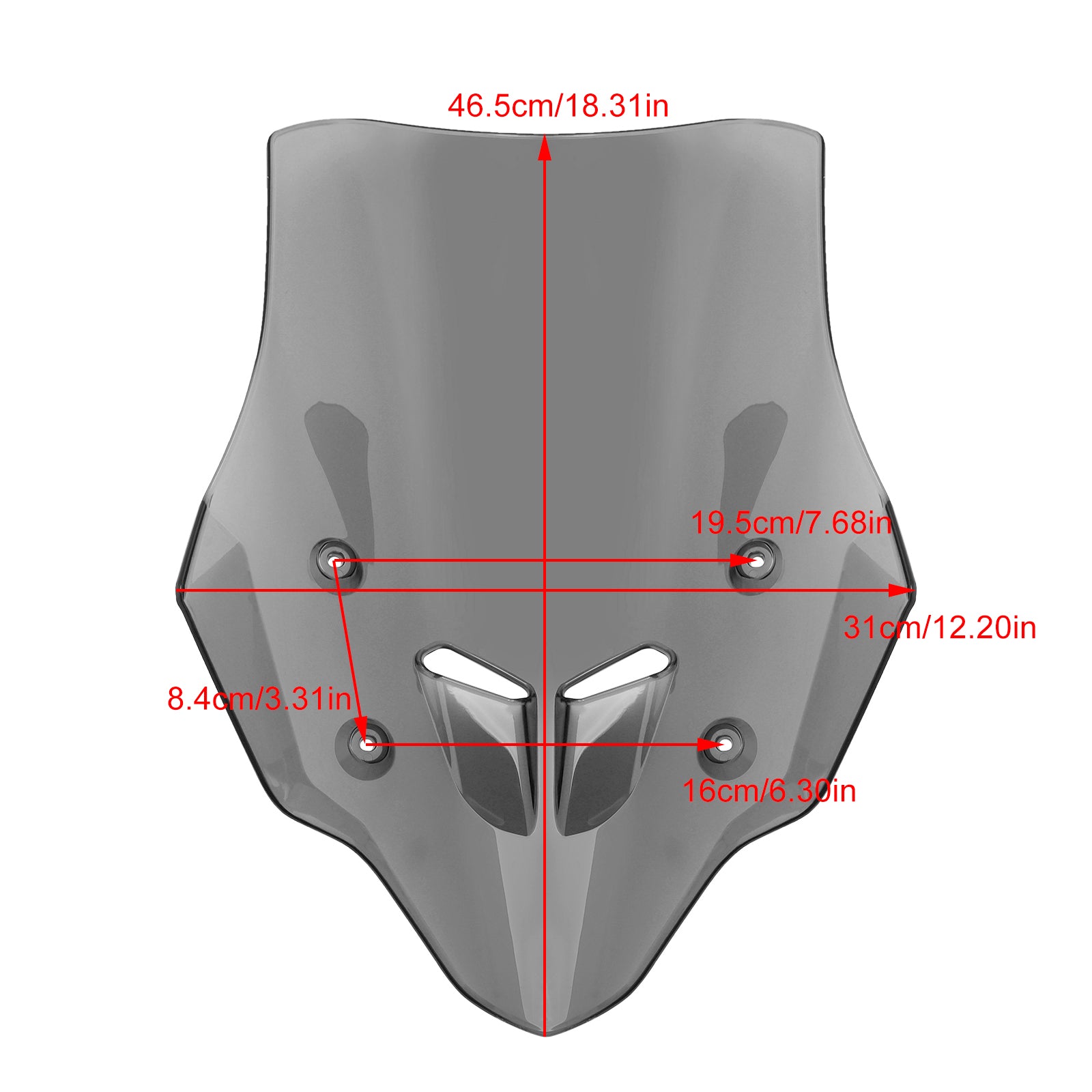 Pare-brise de moto ABS adapté pour HONDA CB400X/CB500X 2019-2024